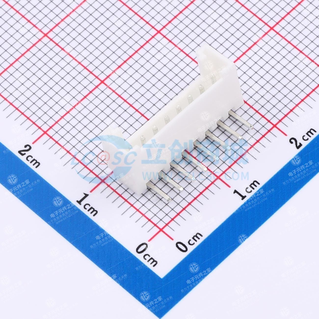 1x8P 间距:2mm 弯插 系列:HY