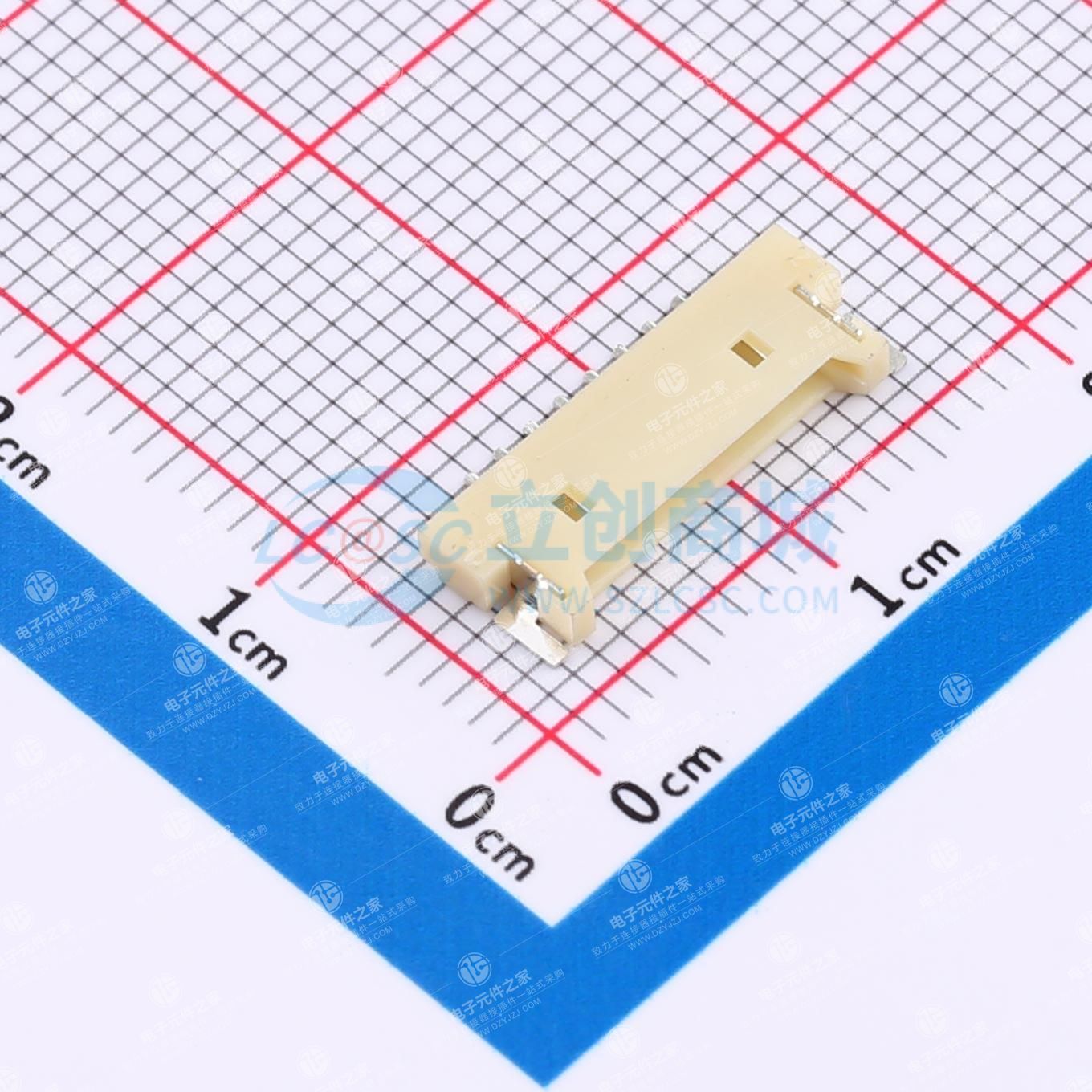 1x8P 间距:1.25mm 卧贴