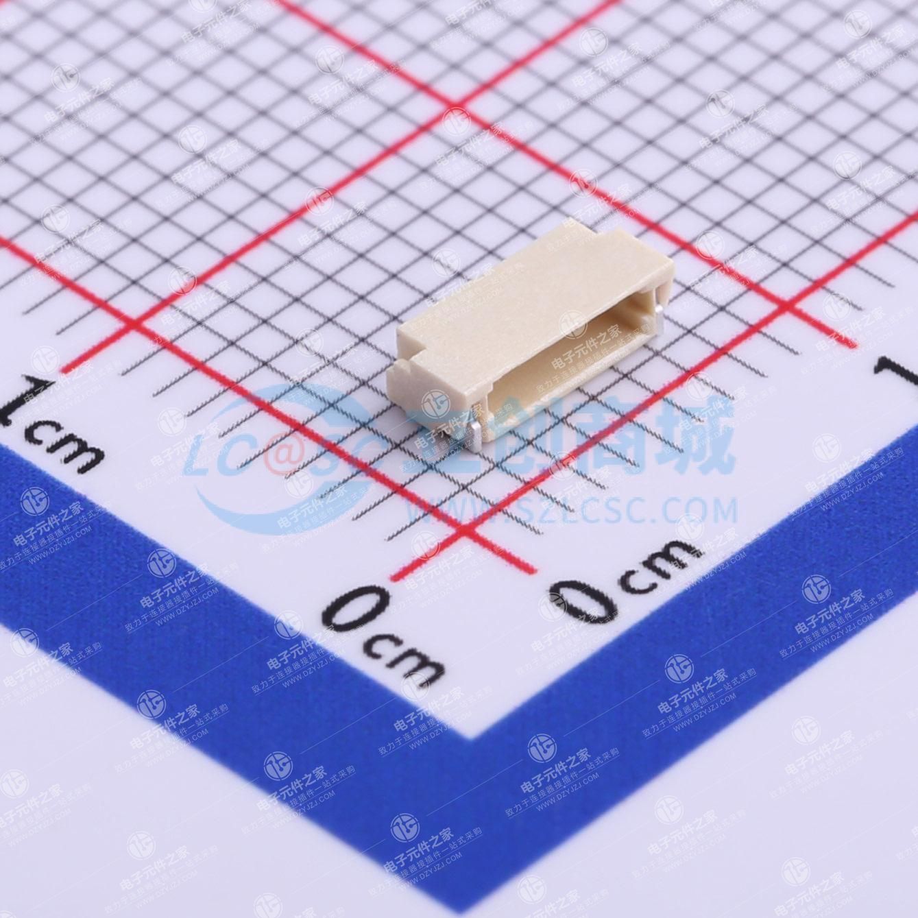 1x5P 间距:0.8mm 卧贴