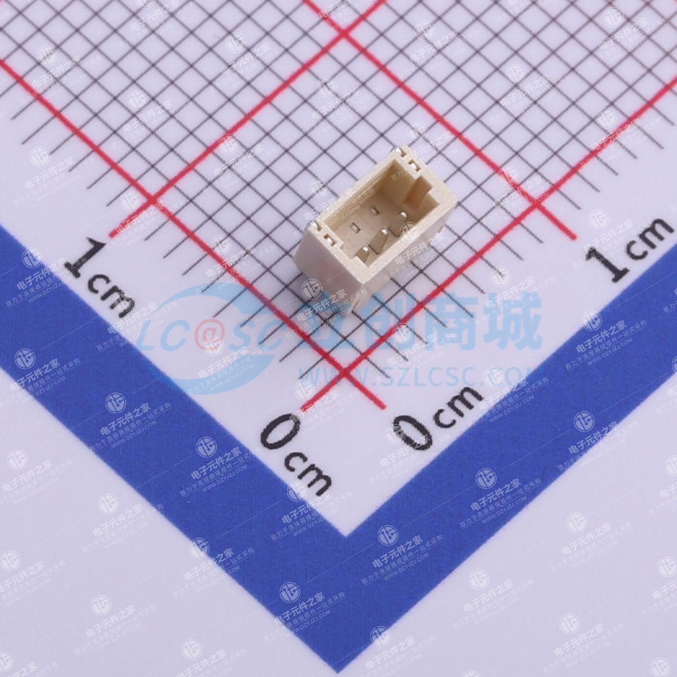 1x3P 间距:1mm 卧贴