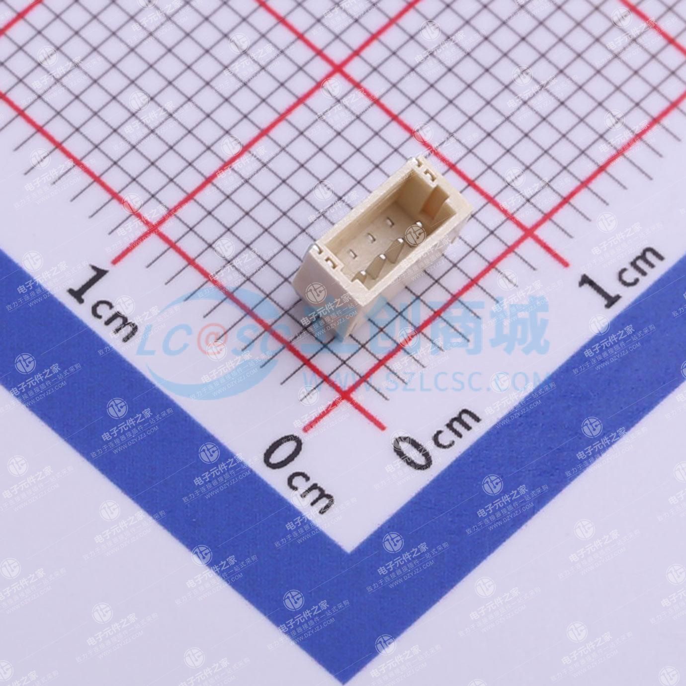 1x4P 间距:1mm 卧贴