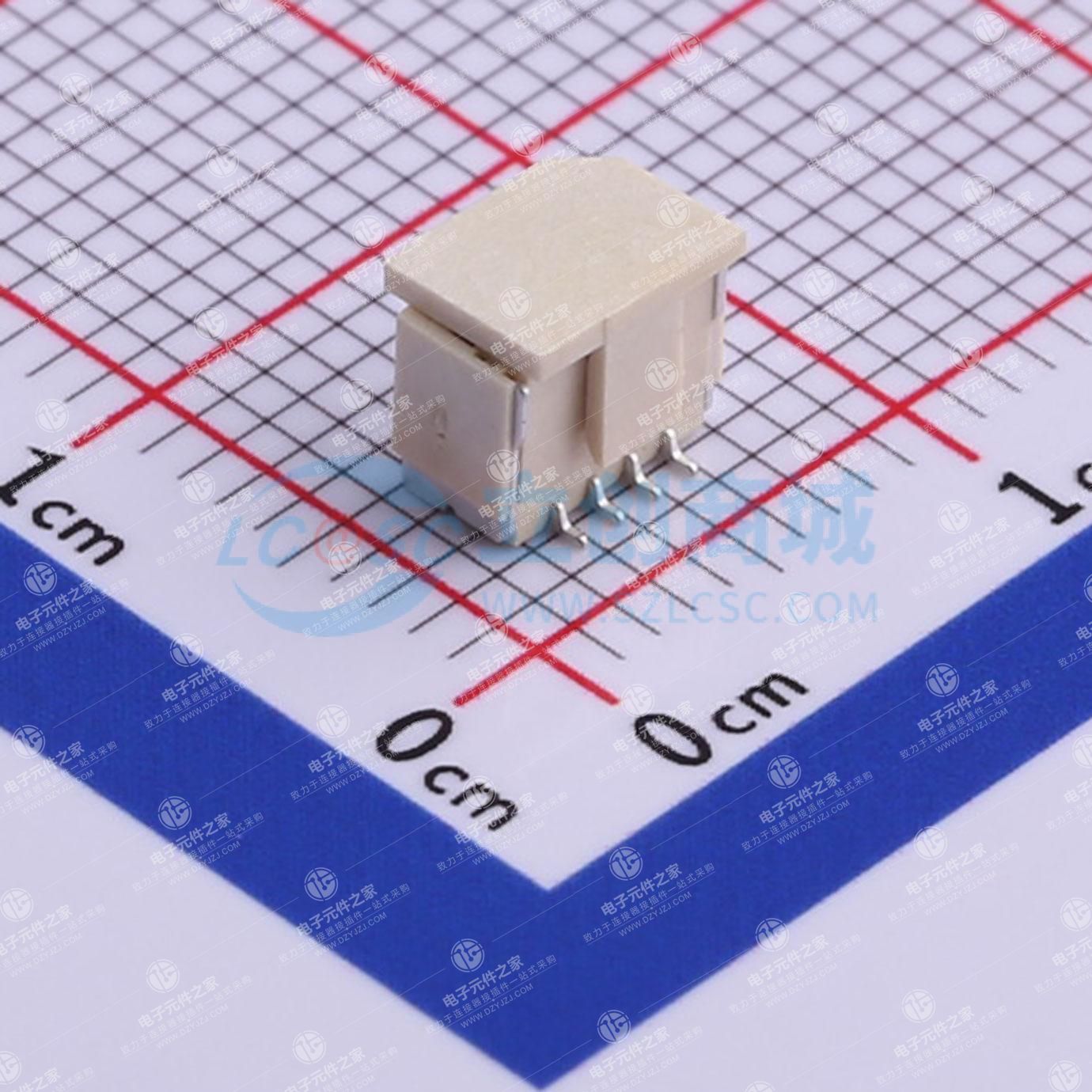 1x4P 间距:1mm 立贴