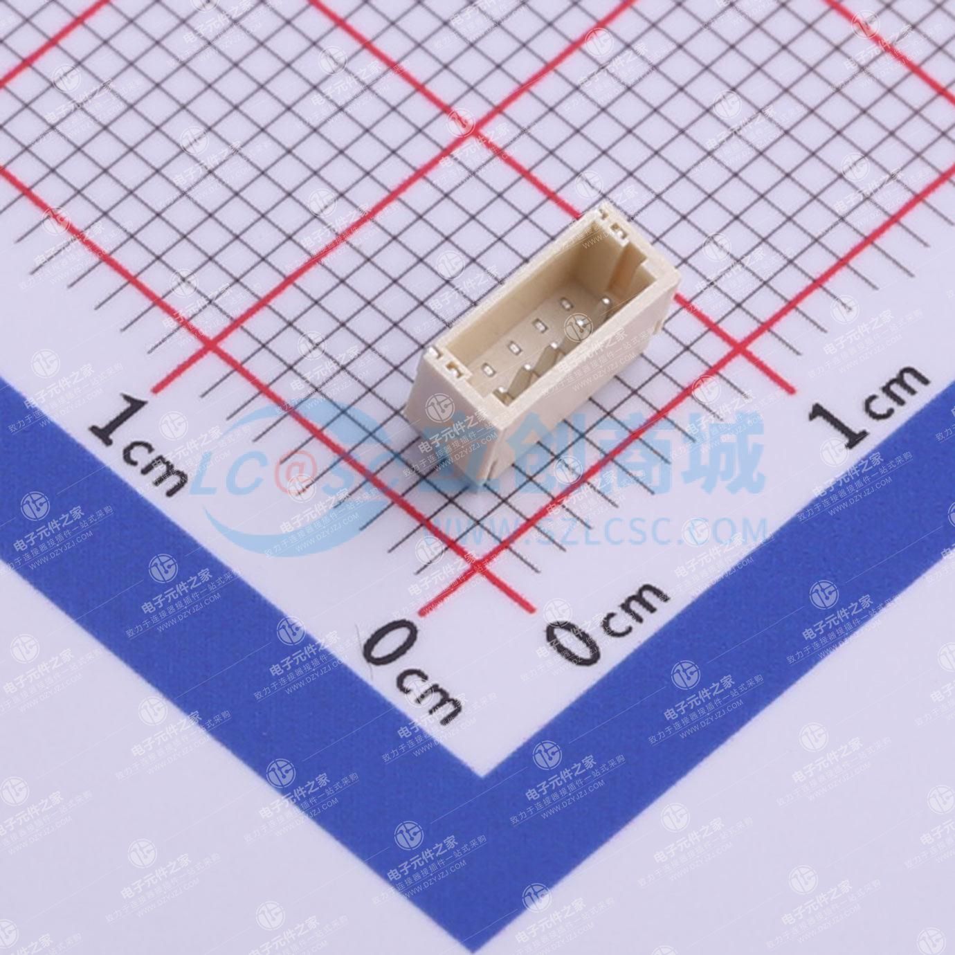 1x5P 间距:1mm 卧贴