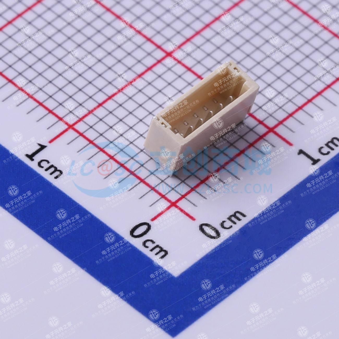 1x6P 间距:1mm 卧贴