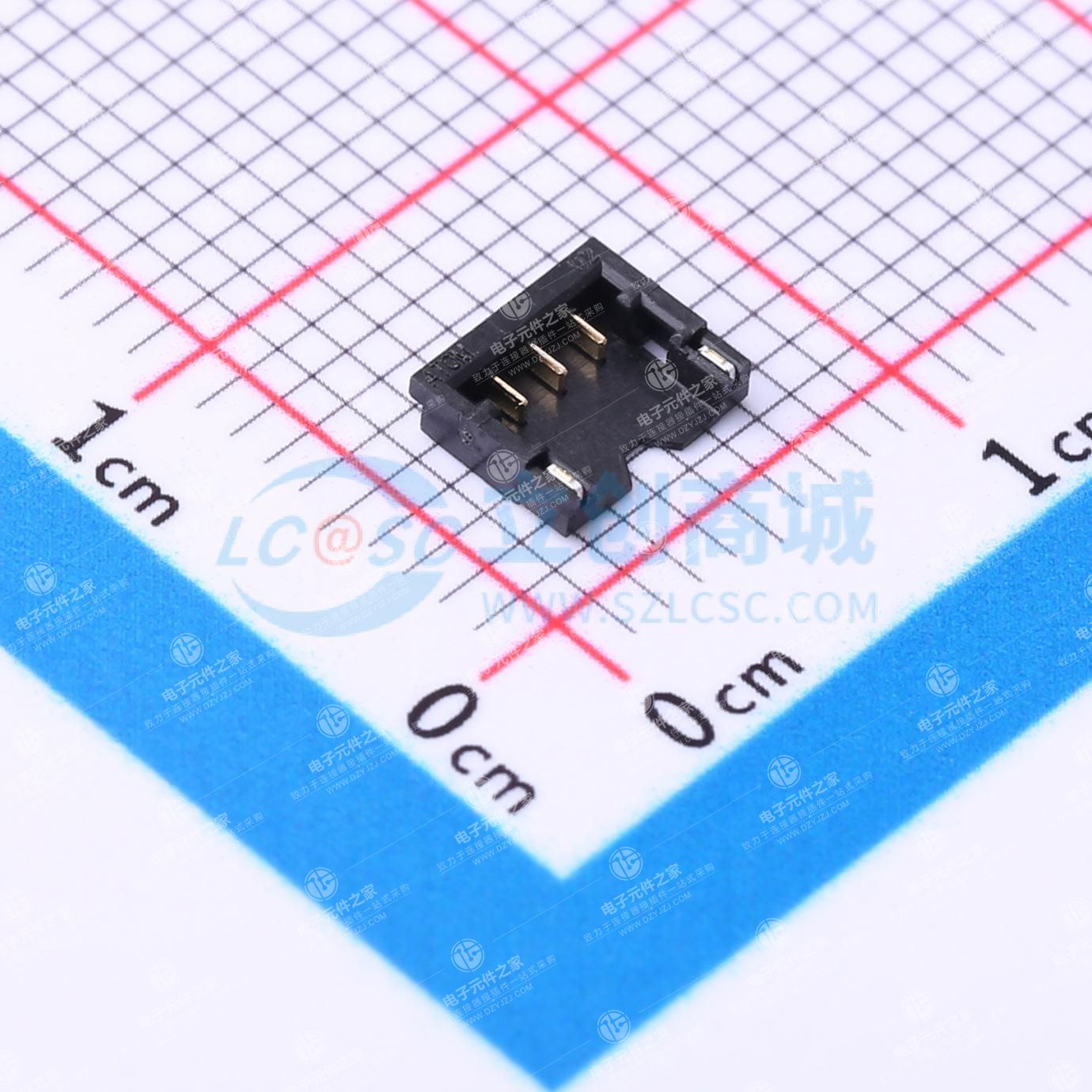 1x3P 间距:1.2mm 卧贴