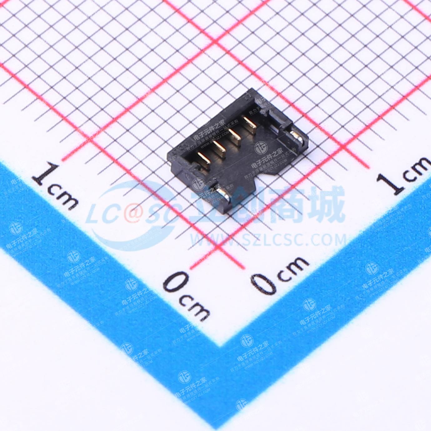 1x4P 间距:1.2mm 卧贴
