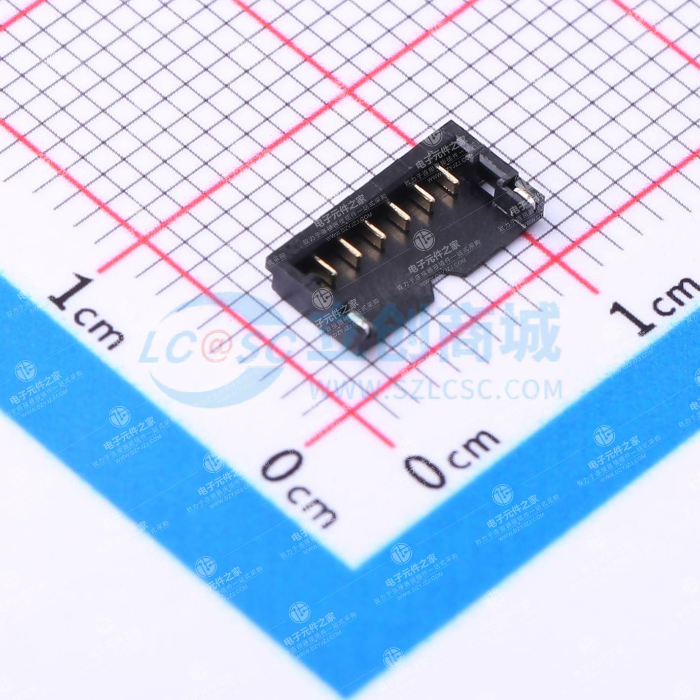 1x6P 间距:1.2mm 卧贴