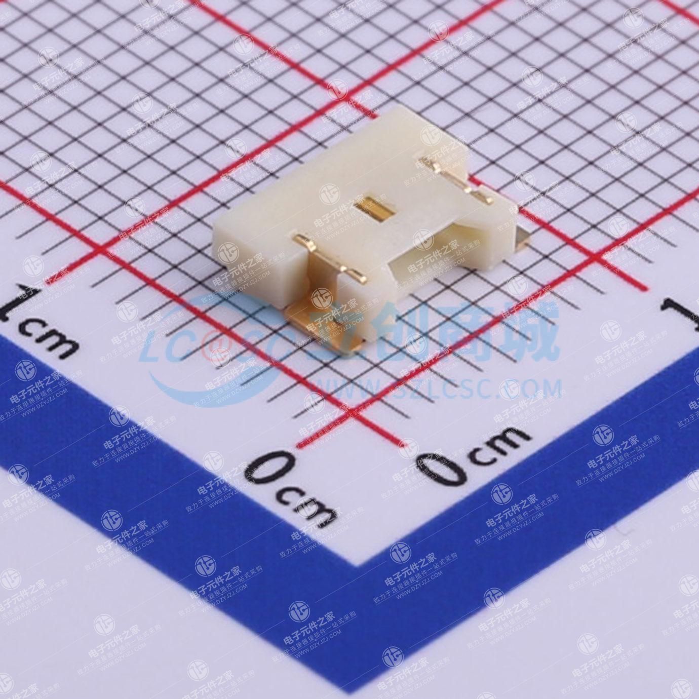 1x2P 间距:1.25mm 卧贴