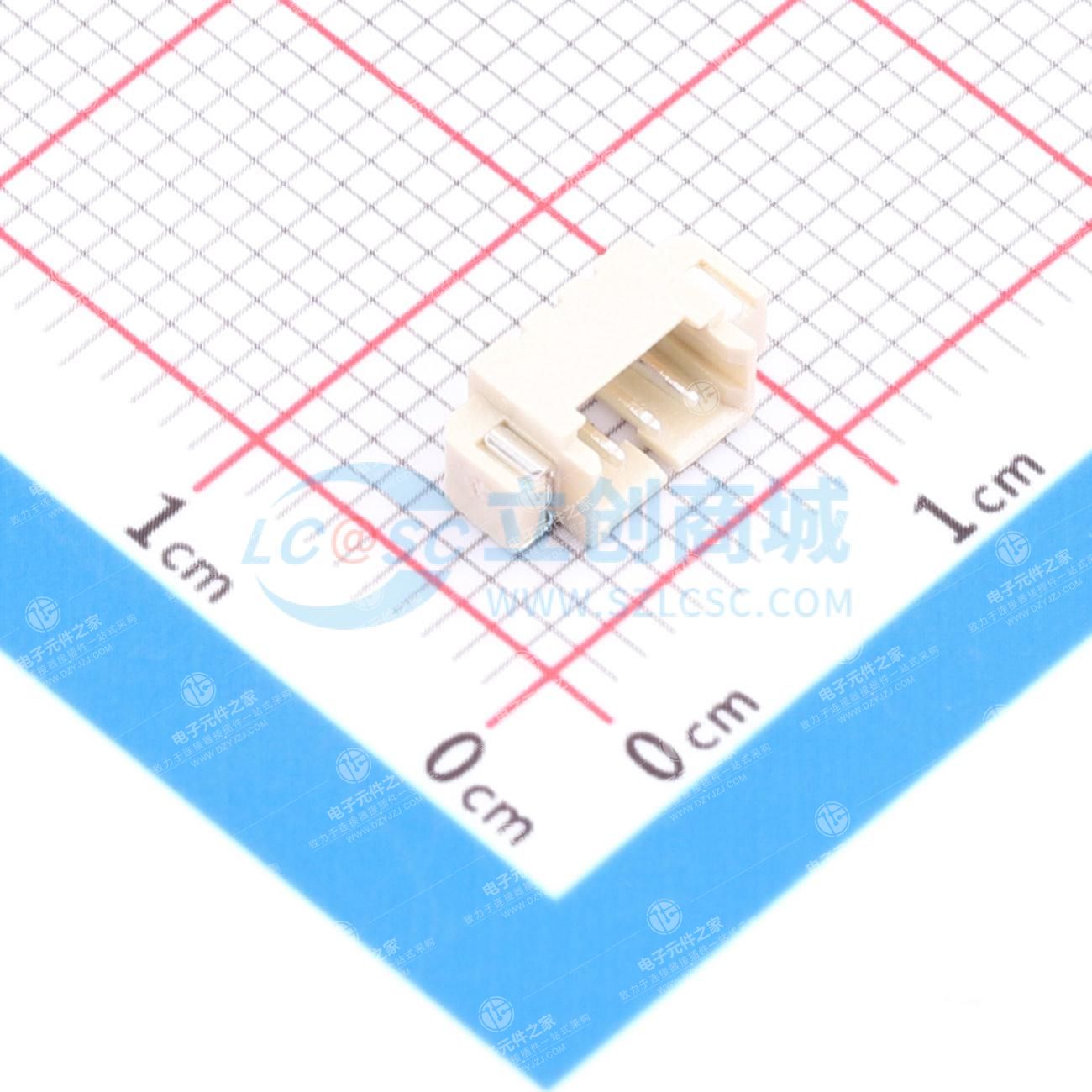 1x3P 间距:1.25mm 卧贴