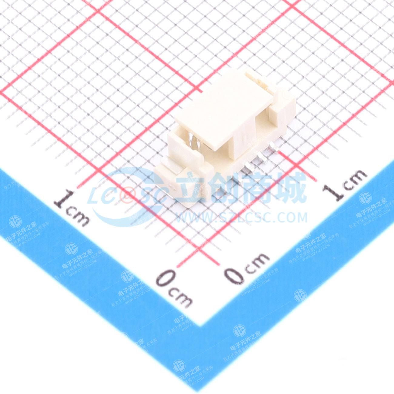1x5P 间距:1.25mm 立贴