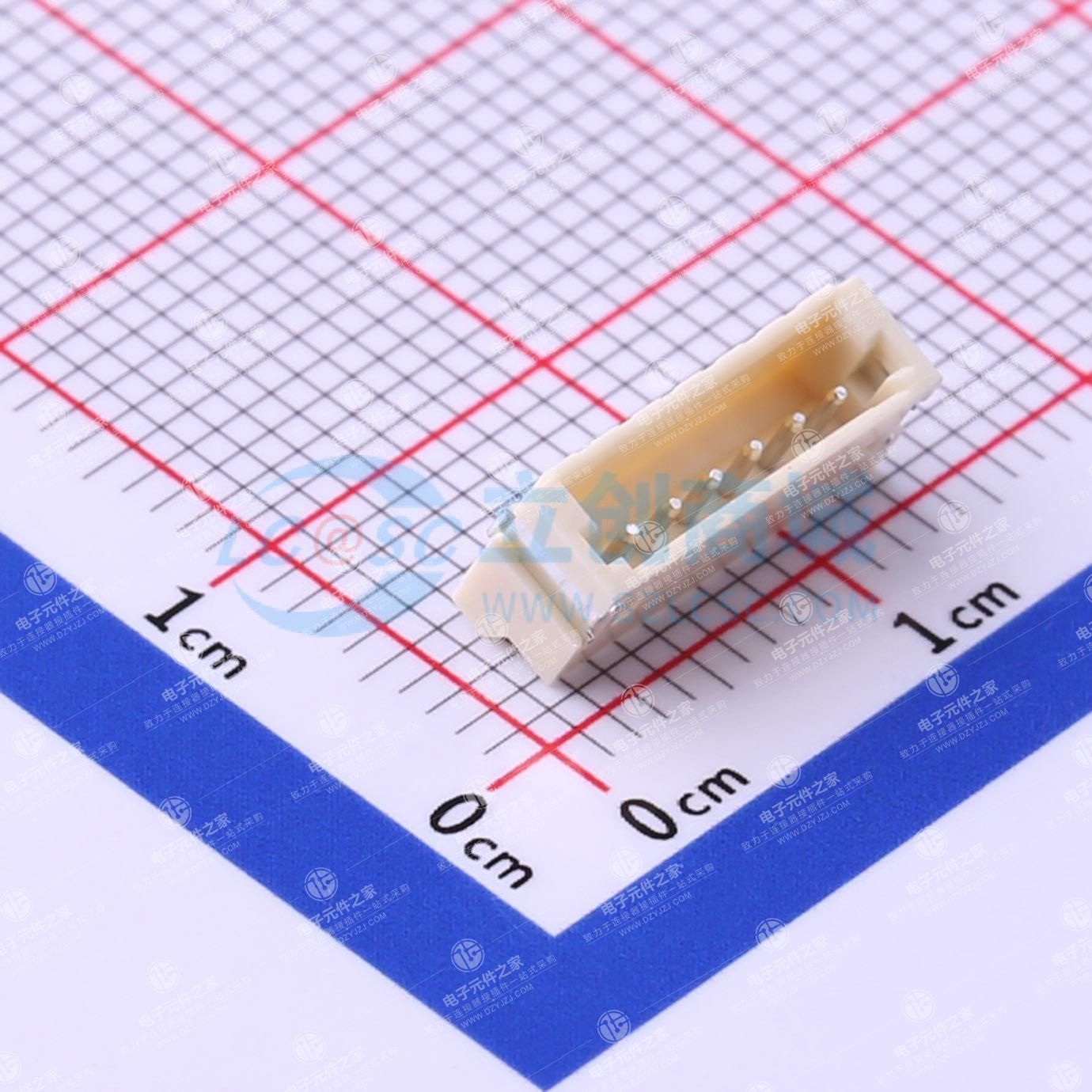 1x6P 间距:1.5mm 卧贴