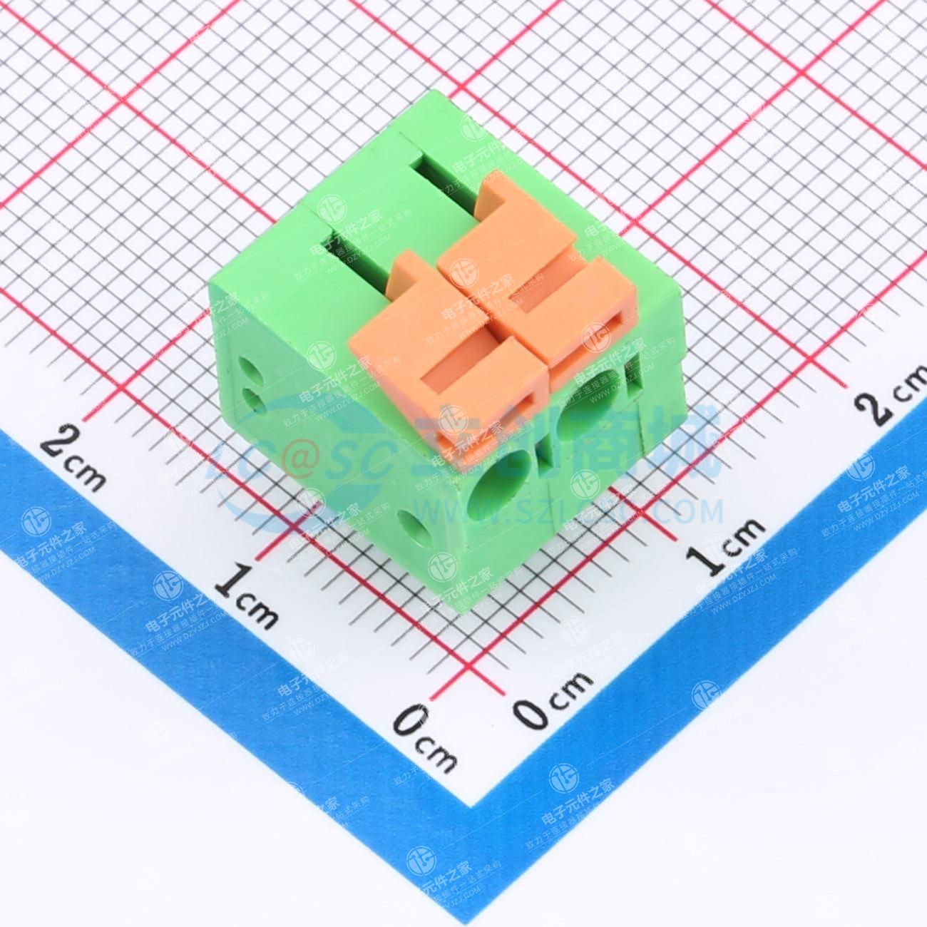 5.08mm 每排P数:2 排数:1
