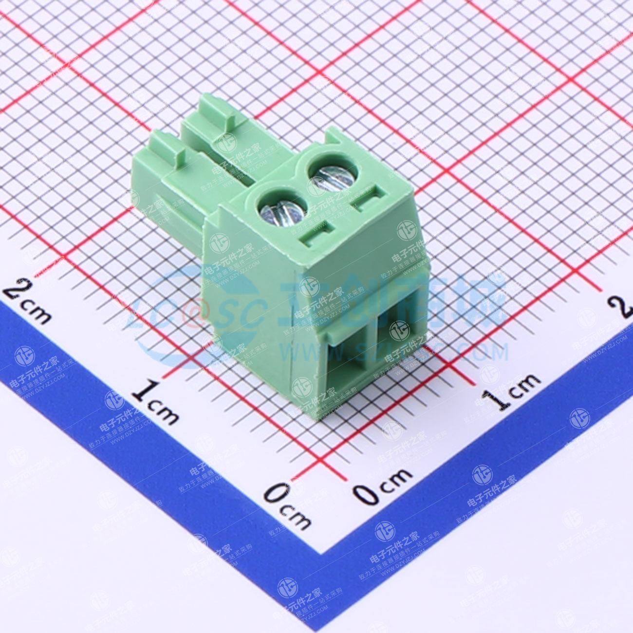 点击查看大图 无固定装置 1x2P 3.81mm 排数:1 每排P数:2