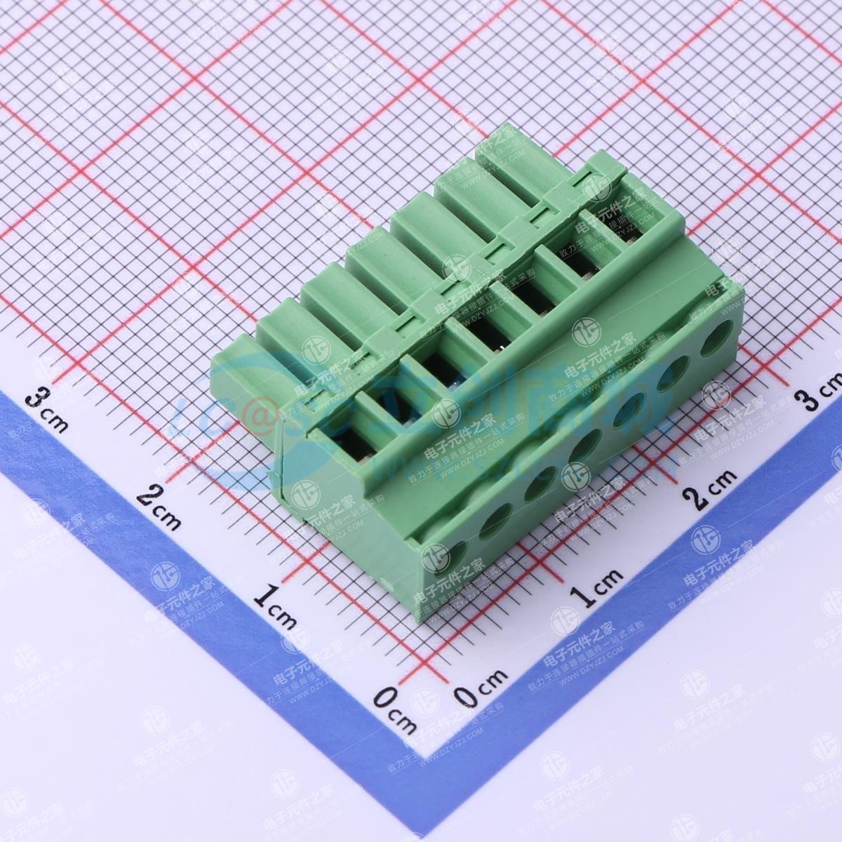 无固定装置 1x7P 3.81mm 排数:1 每排P数:7