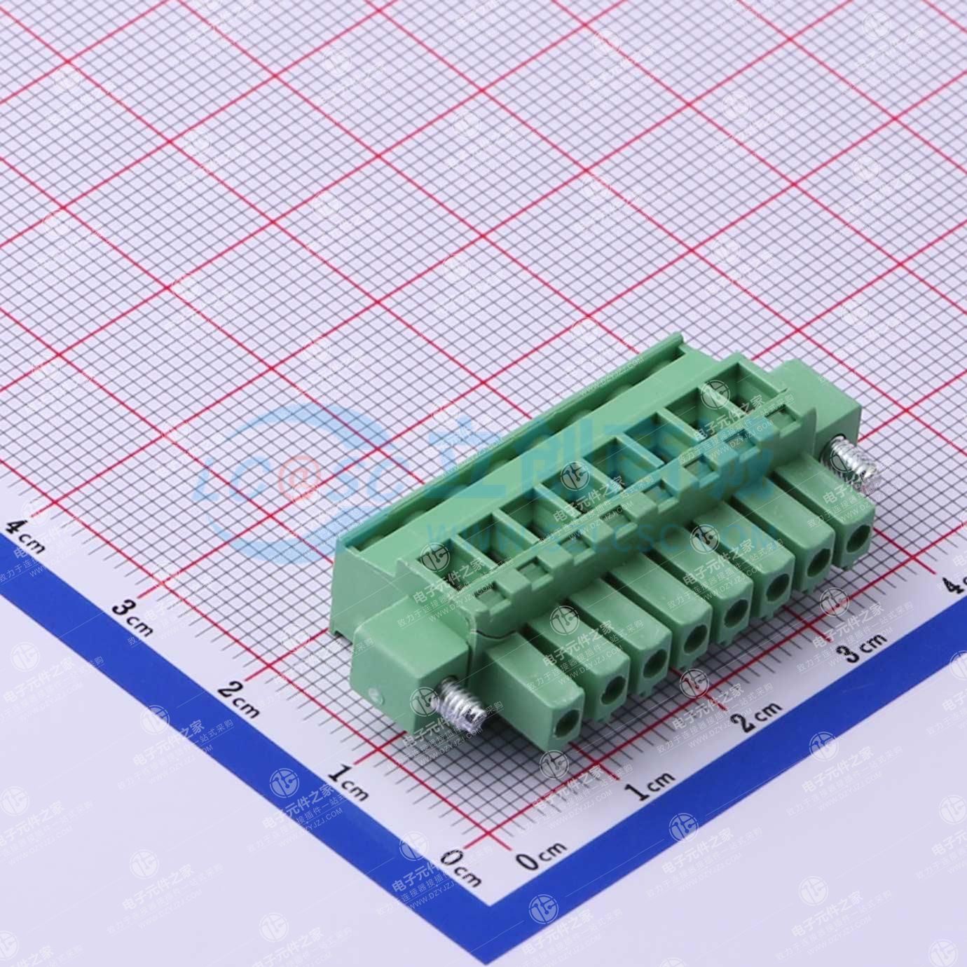 螺丝固定 1x8P 3.81mm 排数:1 每排P数:8