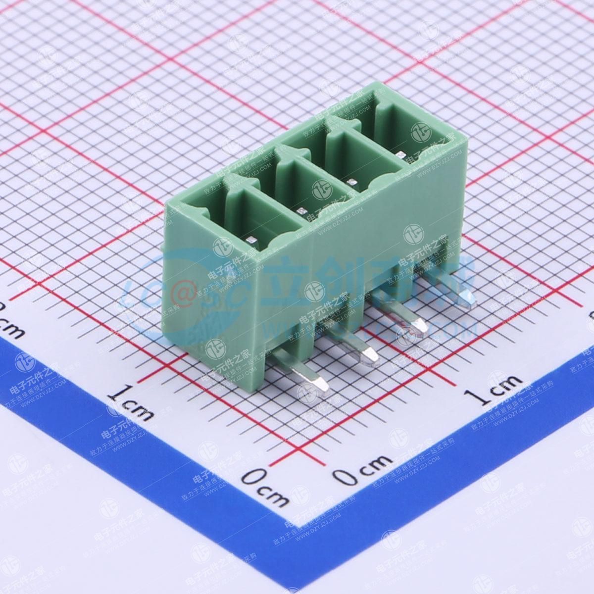 无固定装置 1x4P 3.81mm 排数:1 每排P数:4