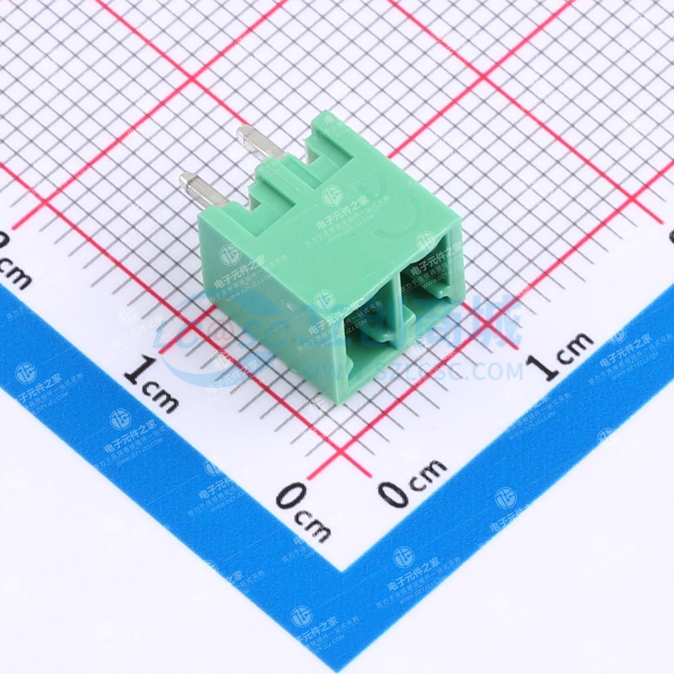 点击查看大图 无固定装置 1x2P 3.81mm 排数:1 每排P数:2