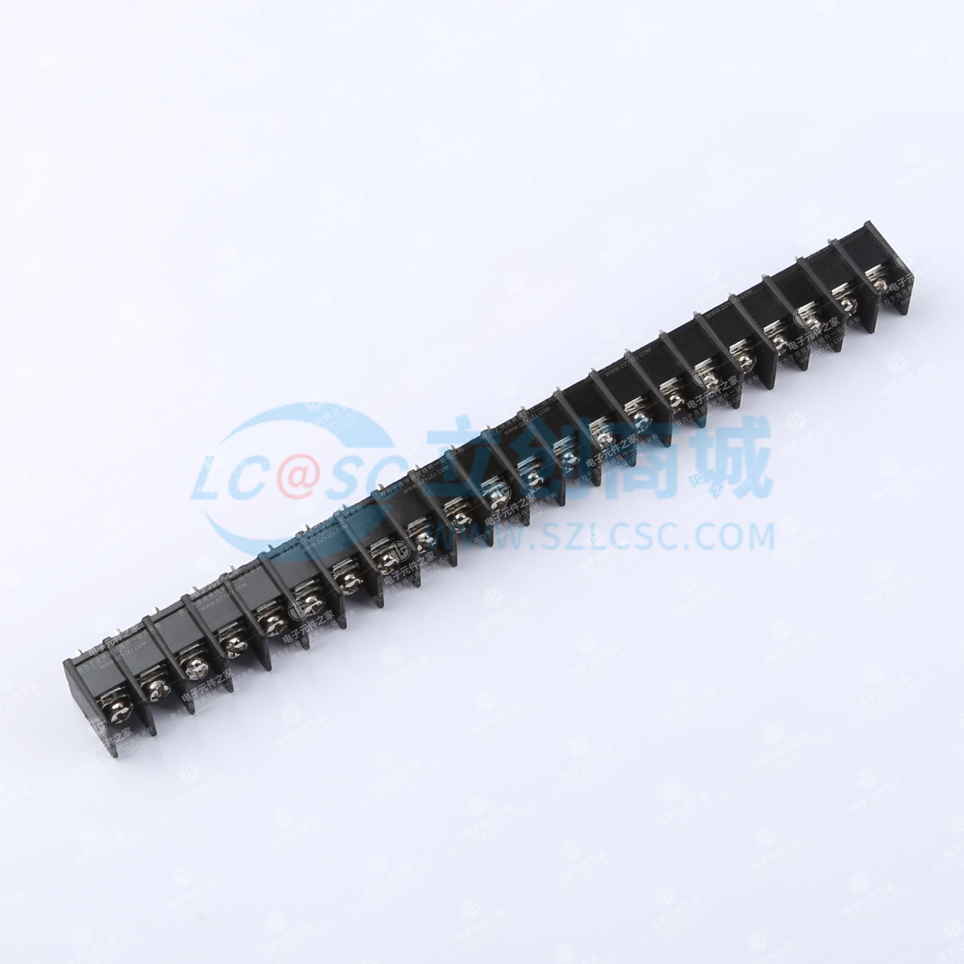 间距P=7.62mm 22Pin位 边脚 黑色 铜环保