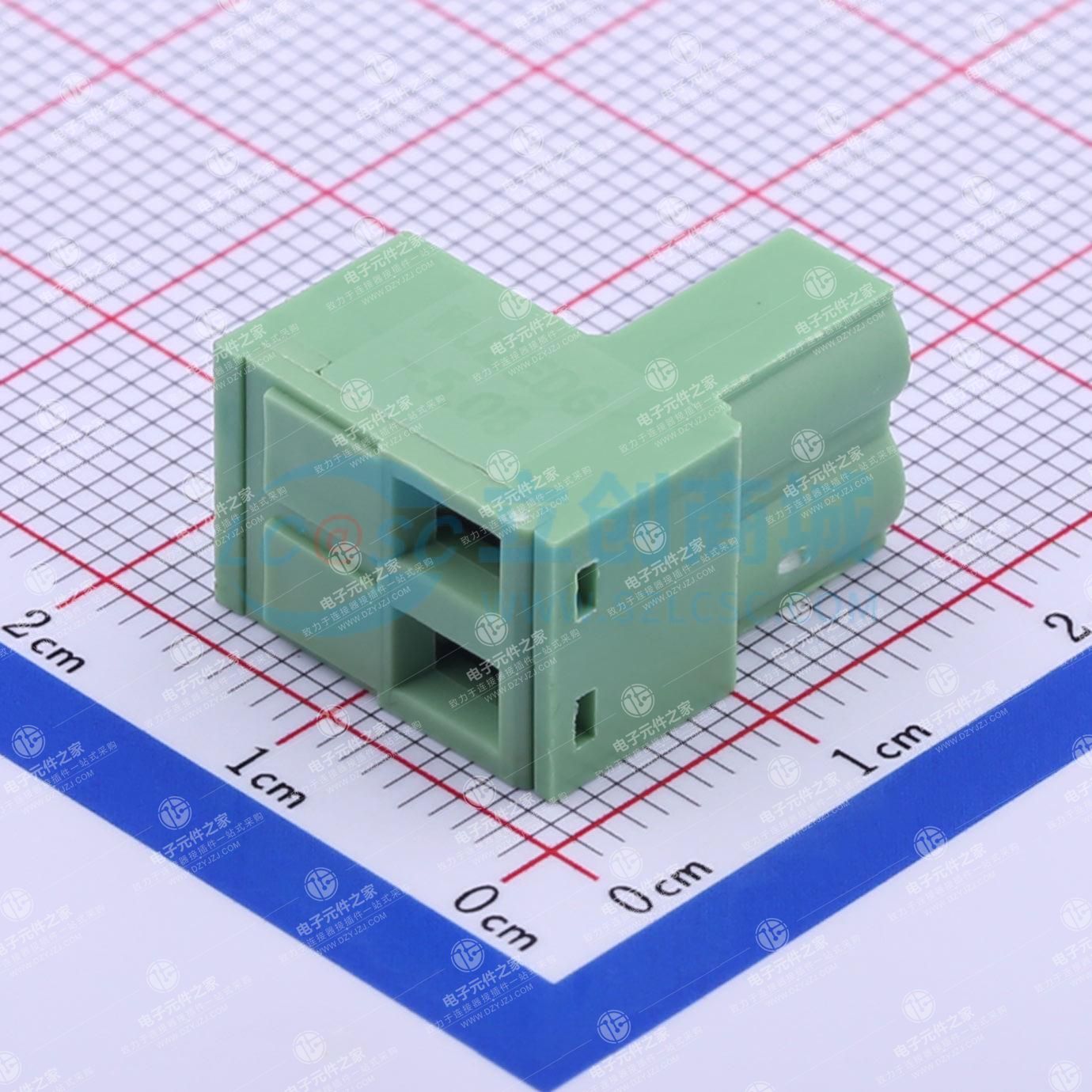 无固定装置 1x2P 5.08mm 排数:1 每排P数:2