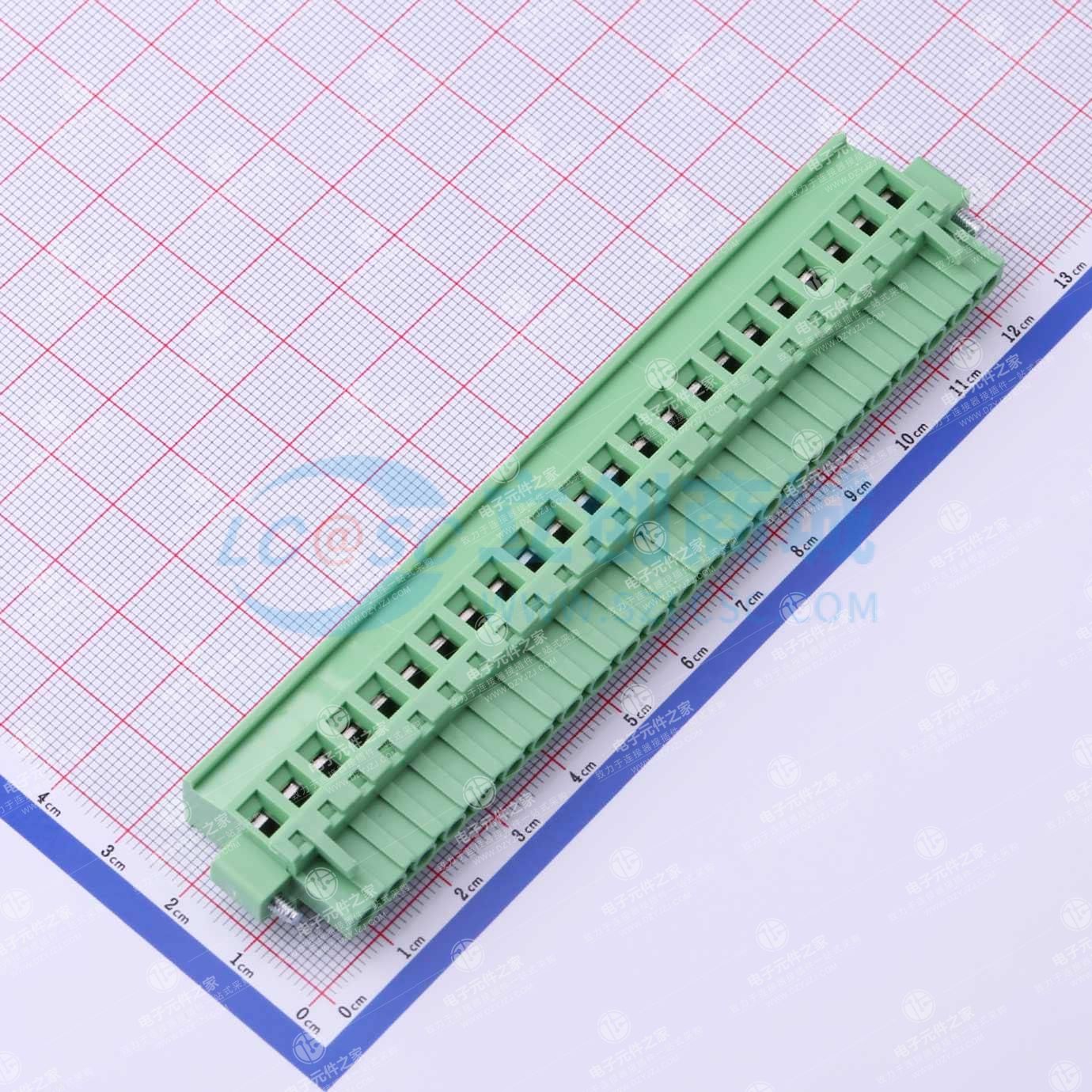 螺丝固定 1x23P 5.08mm 排数:1 每排P数:23