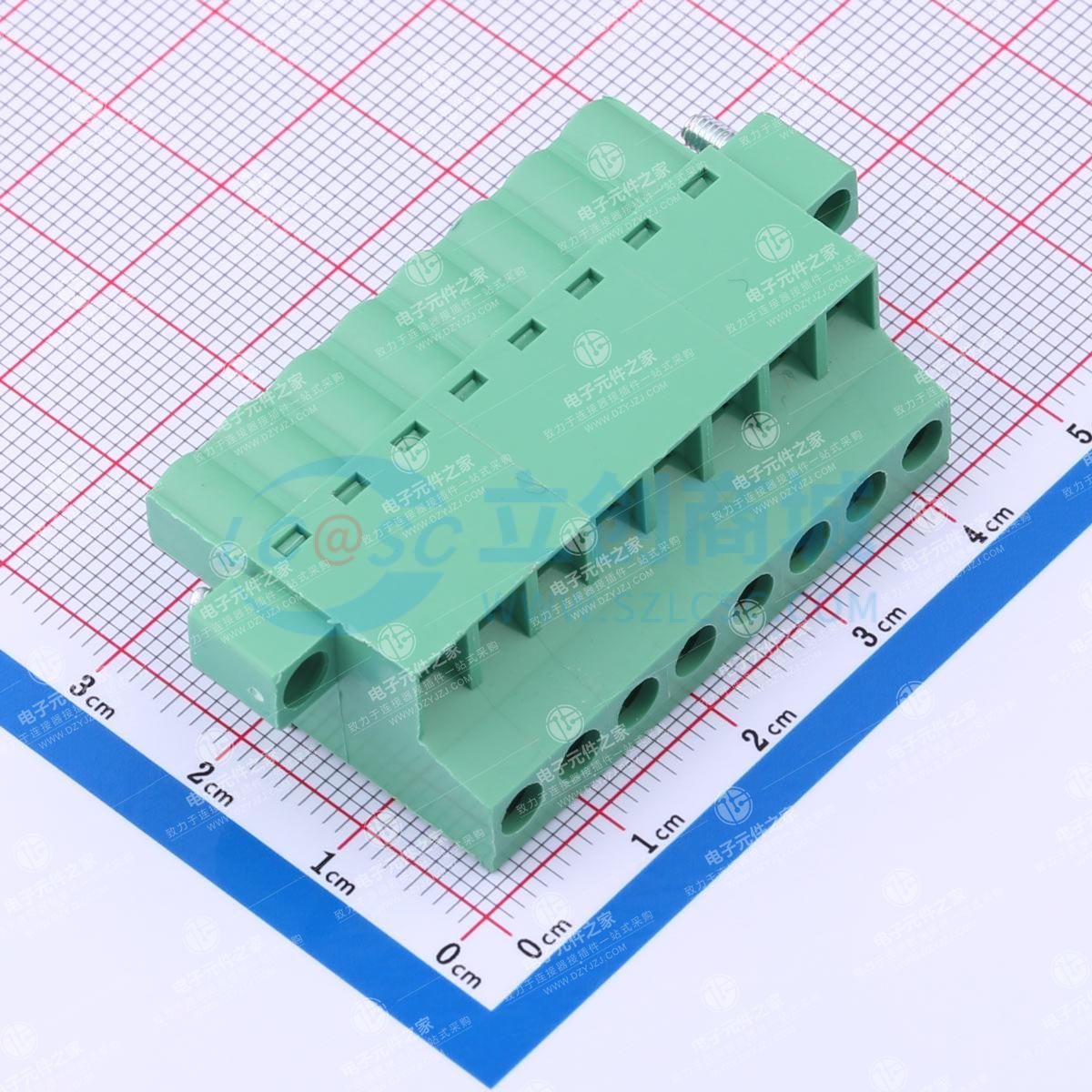 绿色 螺丝固定 1x8P 5.08mm 排数:1 每排P数:8