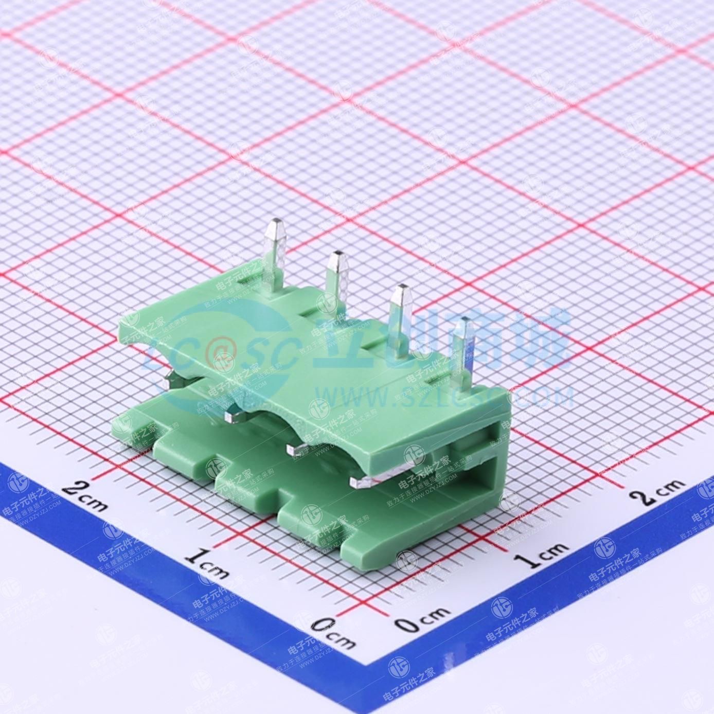 无固定装置 1x4P 5.08mm 排数:1 每排P数:4