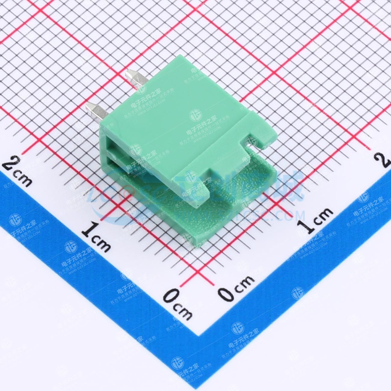 点击查看大图 无固定装置 1x2P 5.08mm 排数:1 每排P数:2