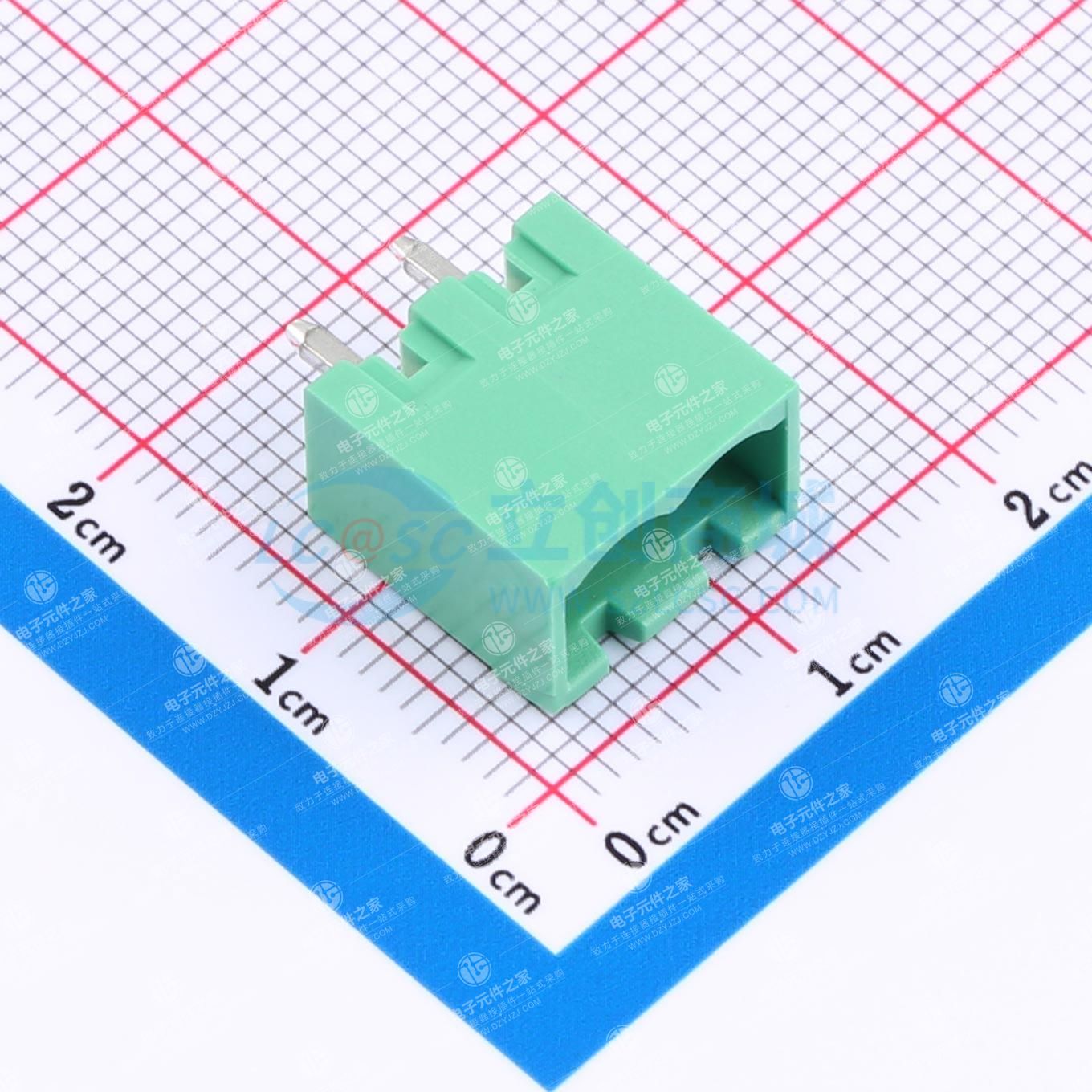 无固定装置 1x2P 5.08mm 排数:1 每排P数:2