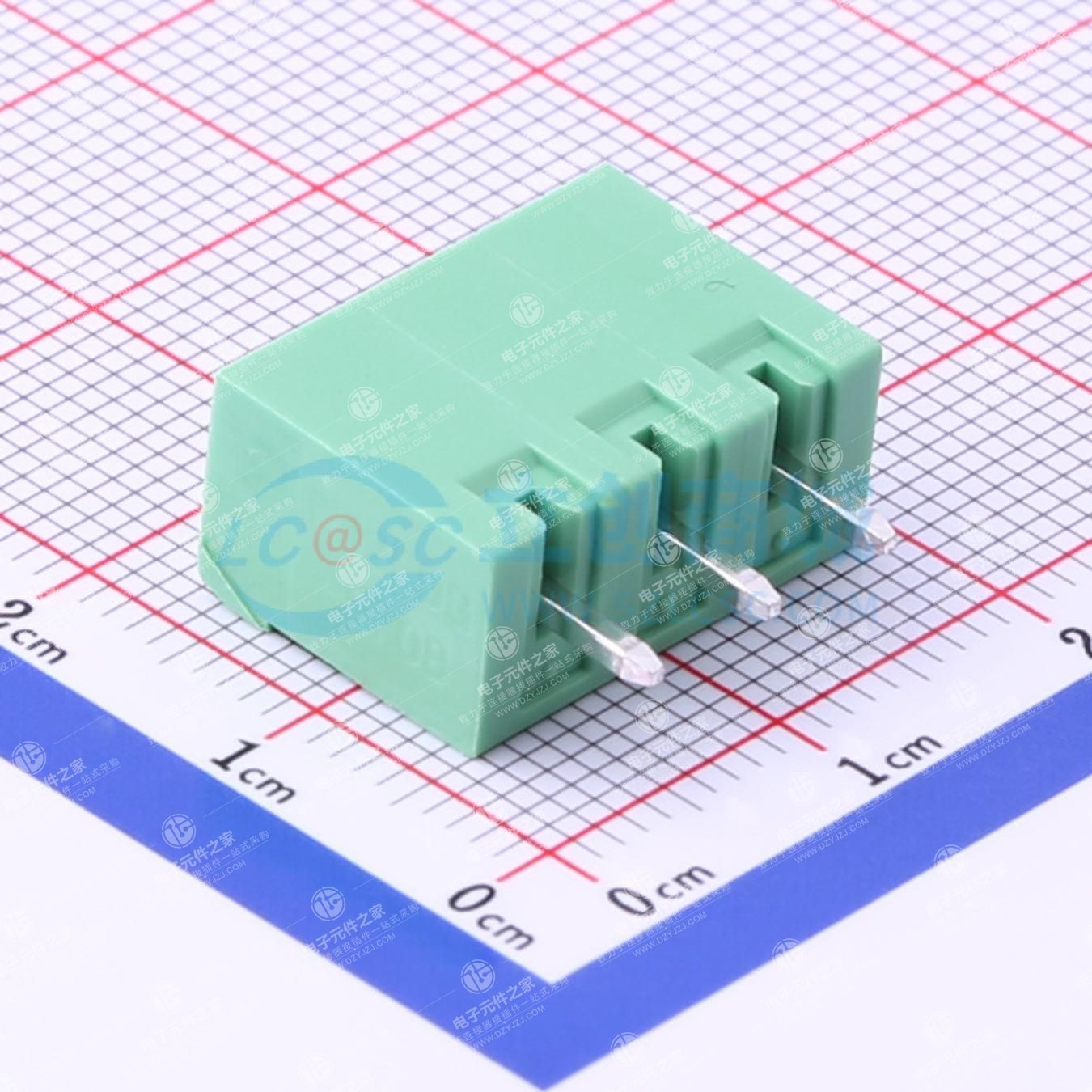 点击查看大图 无固定装置 1x3P 5.08mm 排数:1 每排P数:3