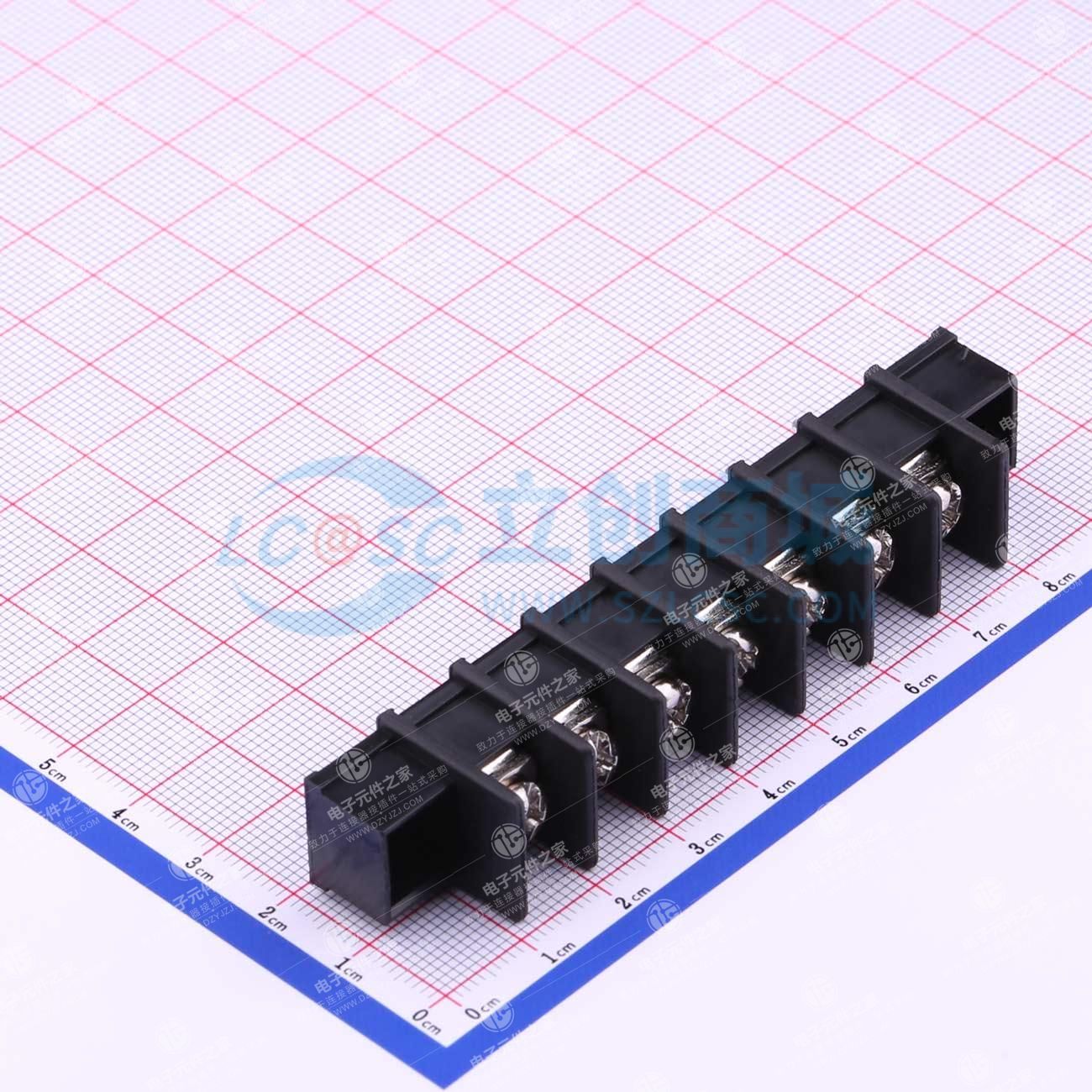 9.5mm 1x7P 直插 中脚 排数:1 每排P数:7