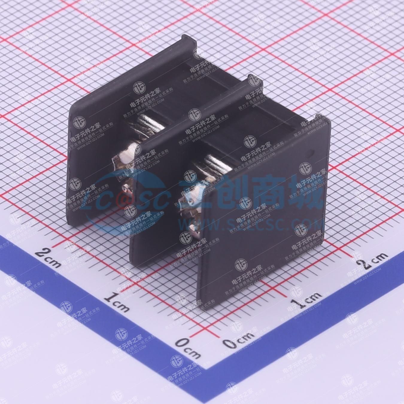9.5mm 1x2P 直插 中脚 排数:1 每排P数:2