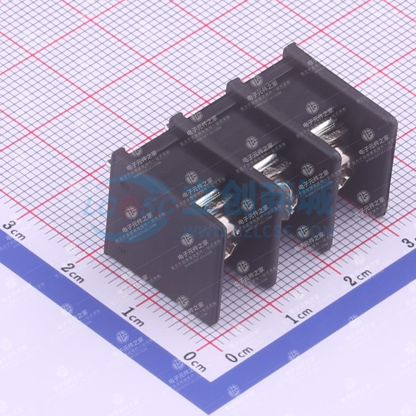9.5mm 1x3P 直插 中脚 排数:1 每排P数:3
