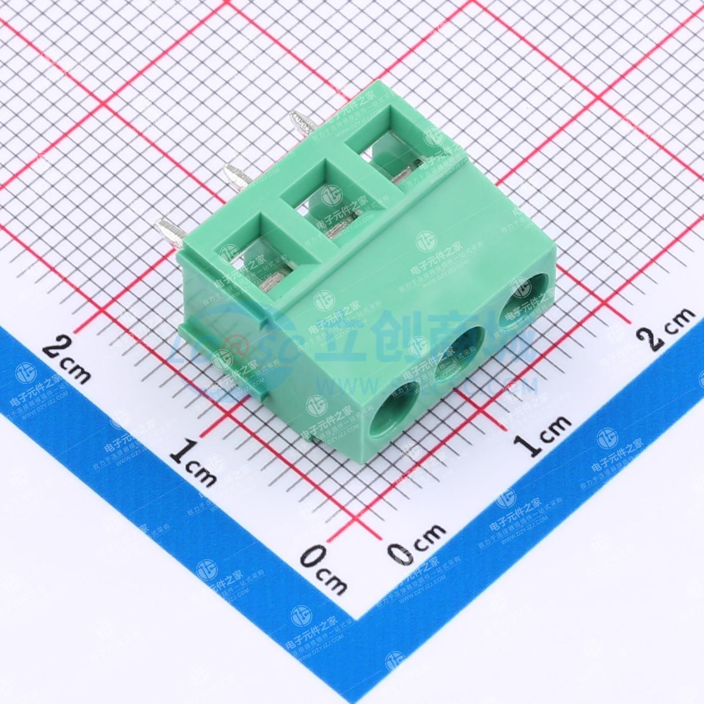 1x3P 5.08mm 直插 排数:1 每排P数:3