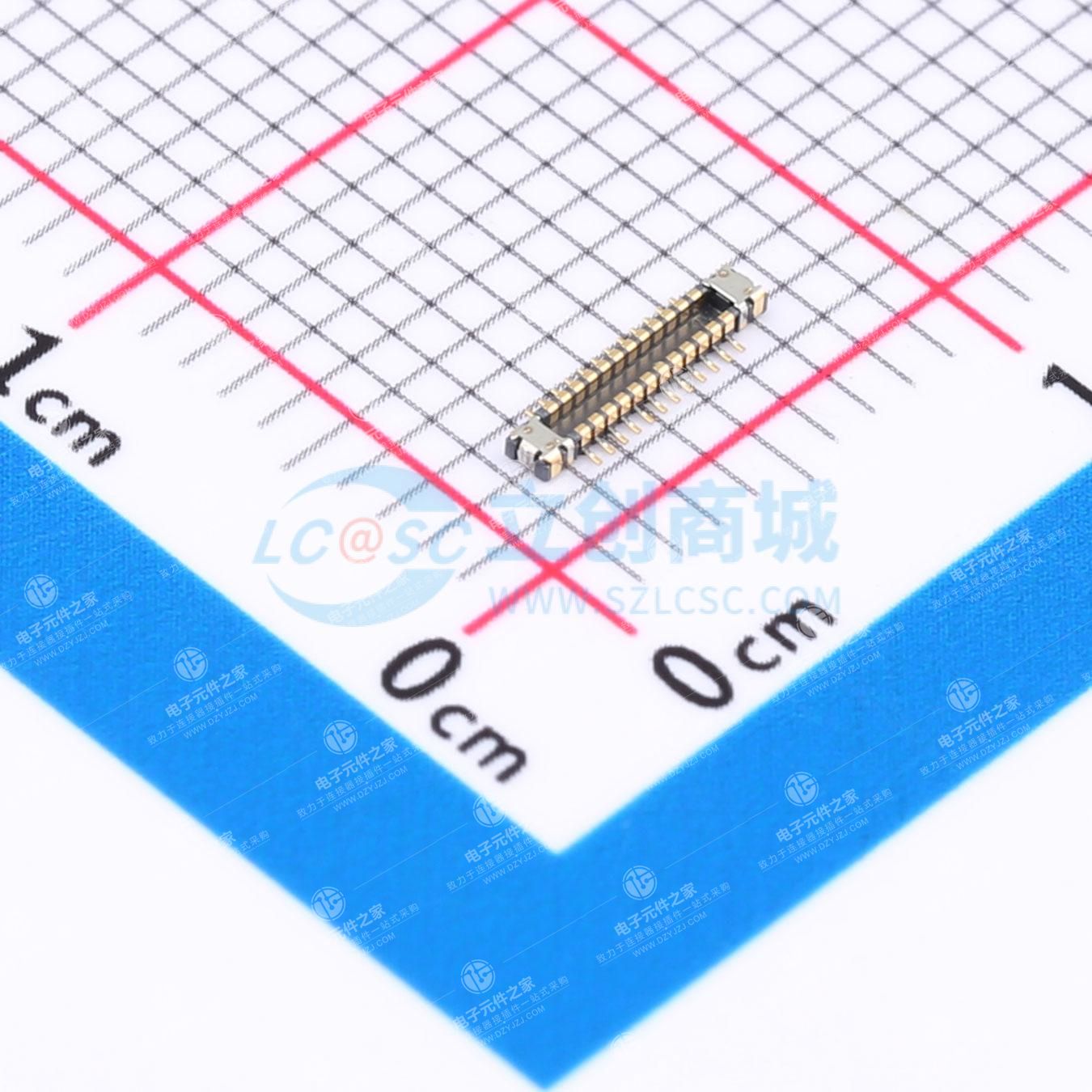 PIN:24P 间距:0.35mm 立贴