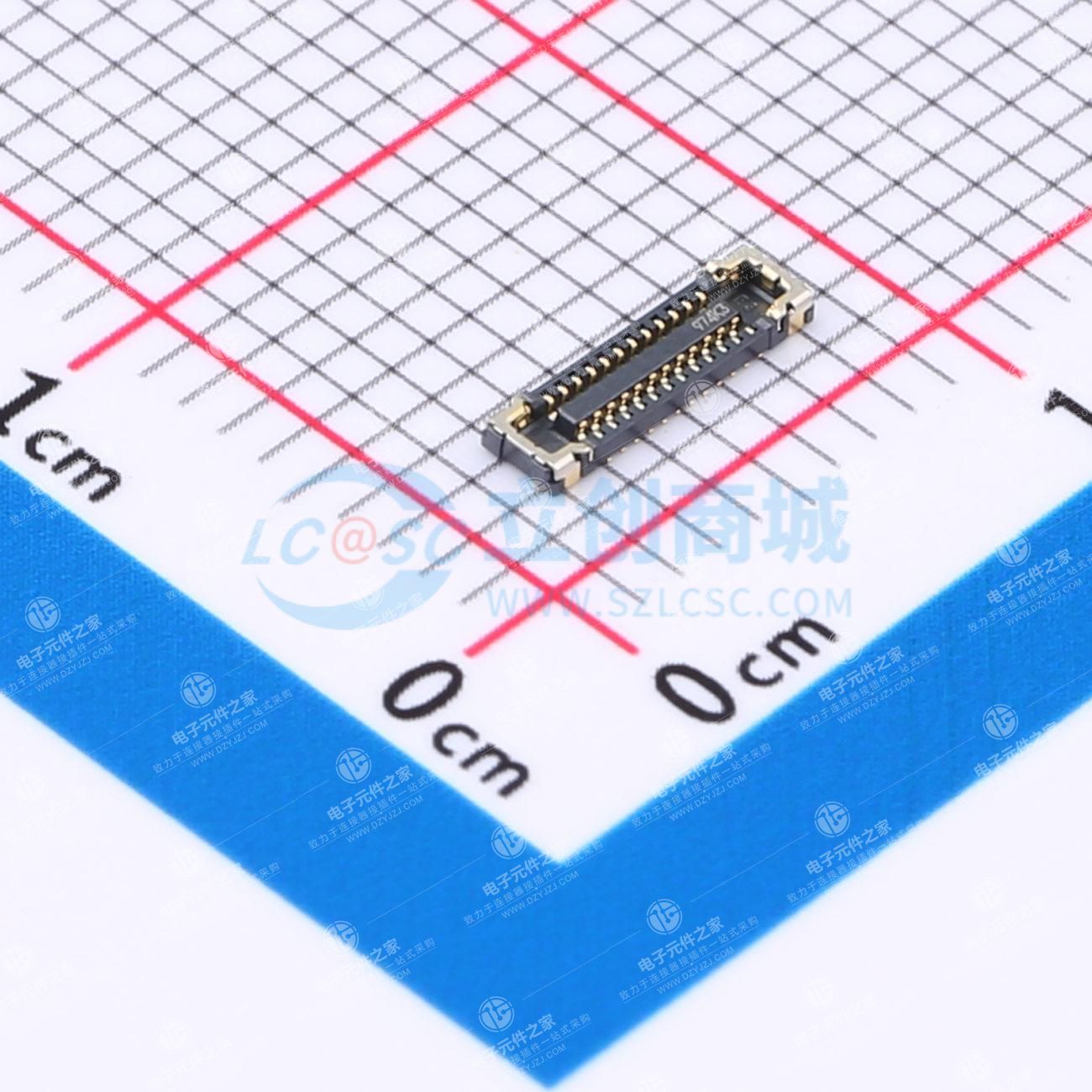 PIN:24P 间距:0.35mm 立贴