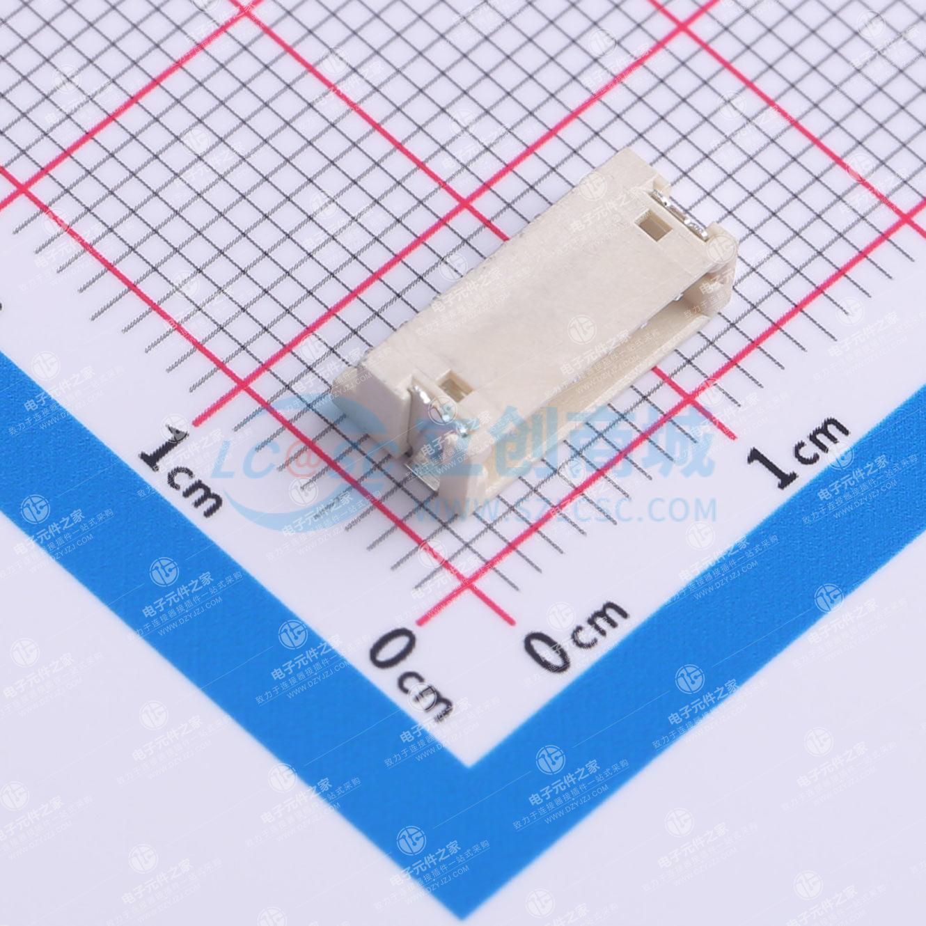 1x6P 间距:1.5mm 卧贴 系列:ZH