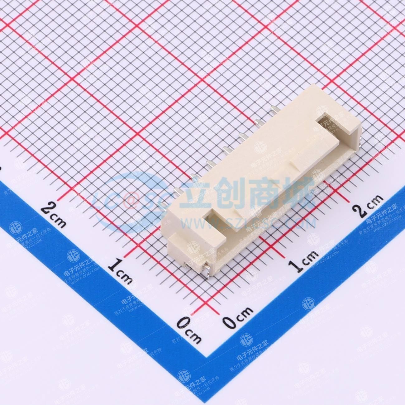 1x8P 间距:2.5mm 卧贴 系列:XHB