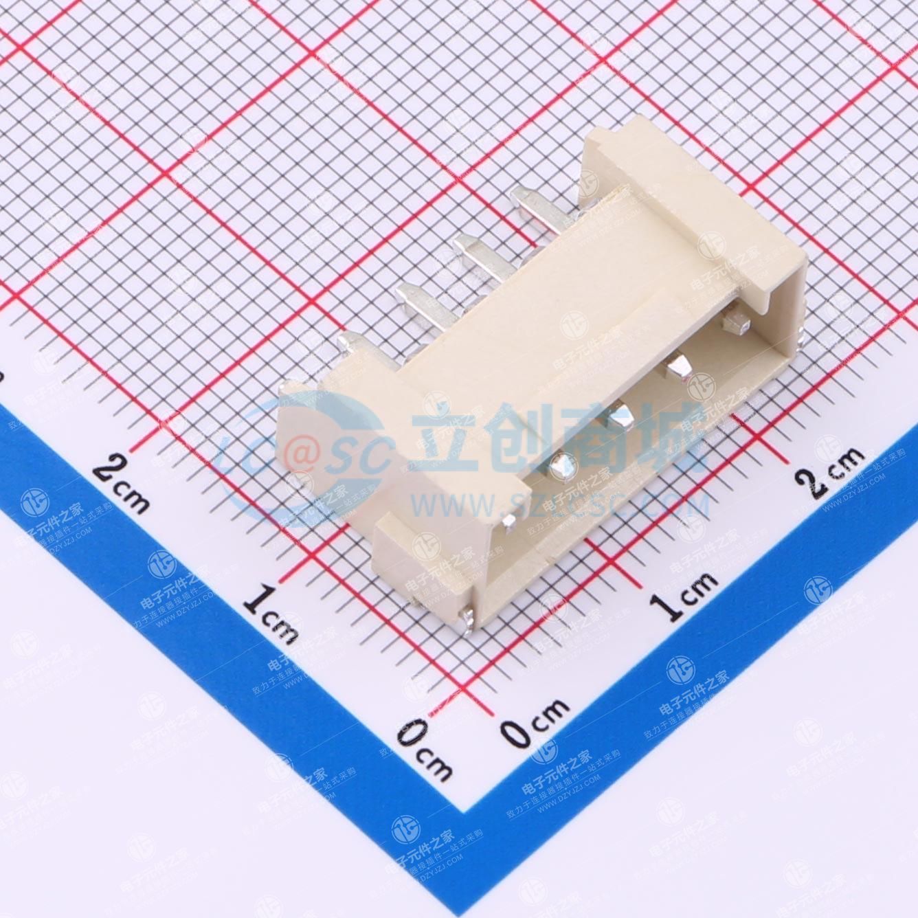 1x5P 间距:3.96mm 卧贴 系列:VH