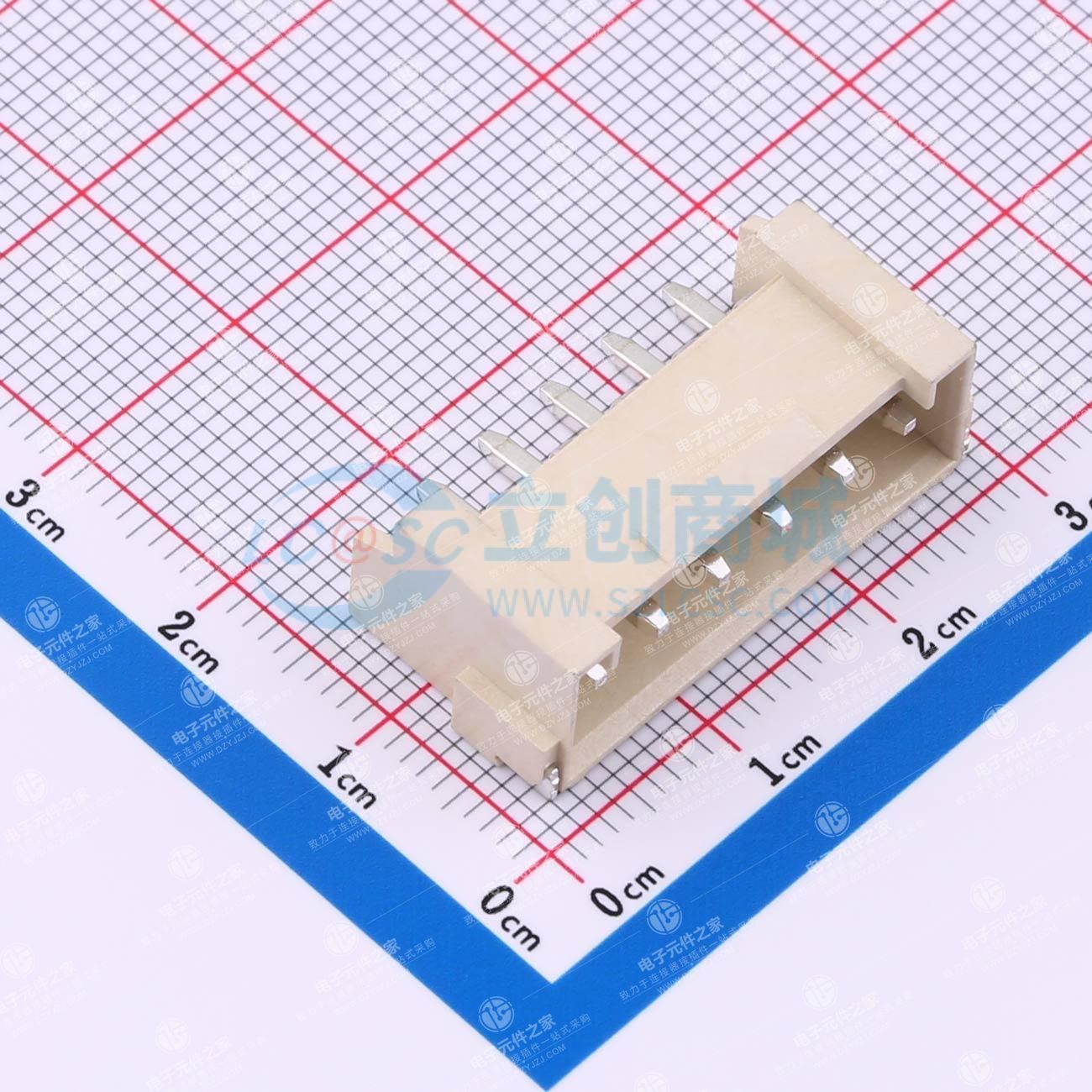 1x6P 间距:3.96mm 卧贴 系列:VH