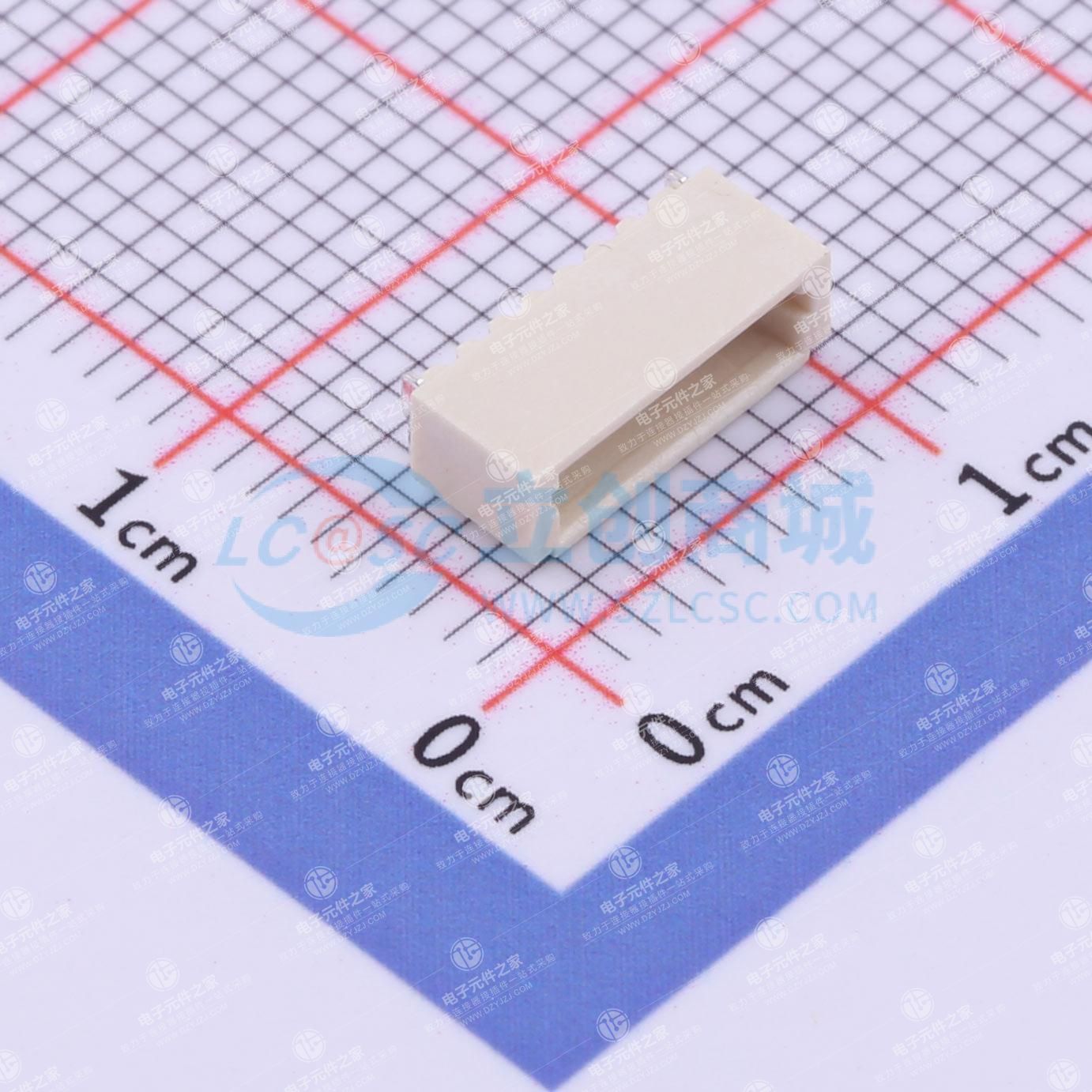 1x7P 间距:1mm 卧贴
