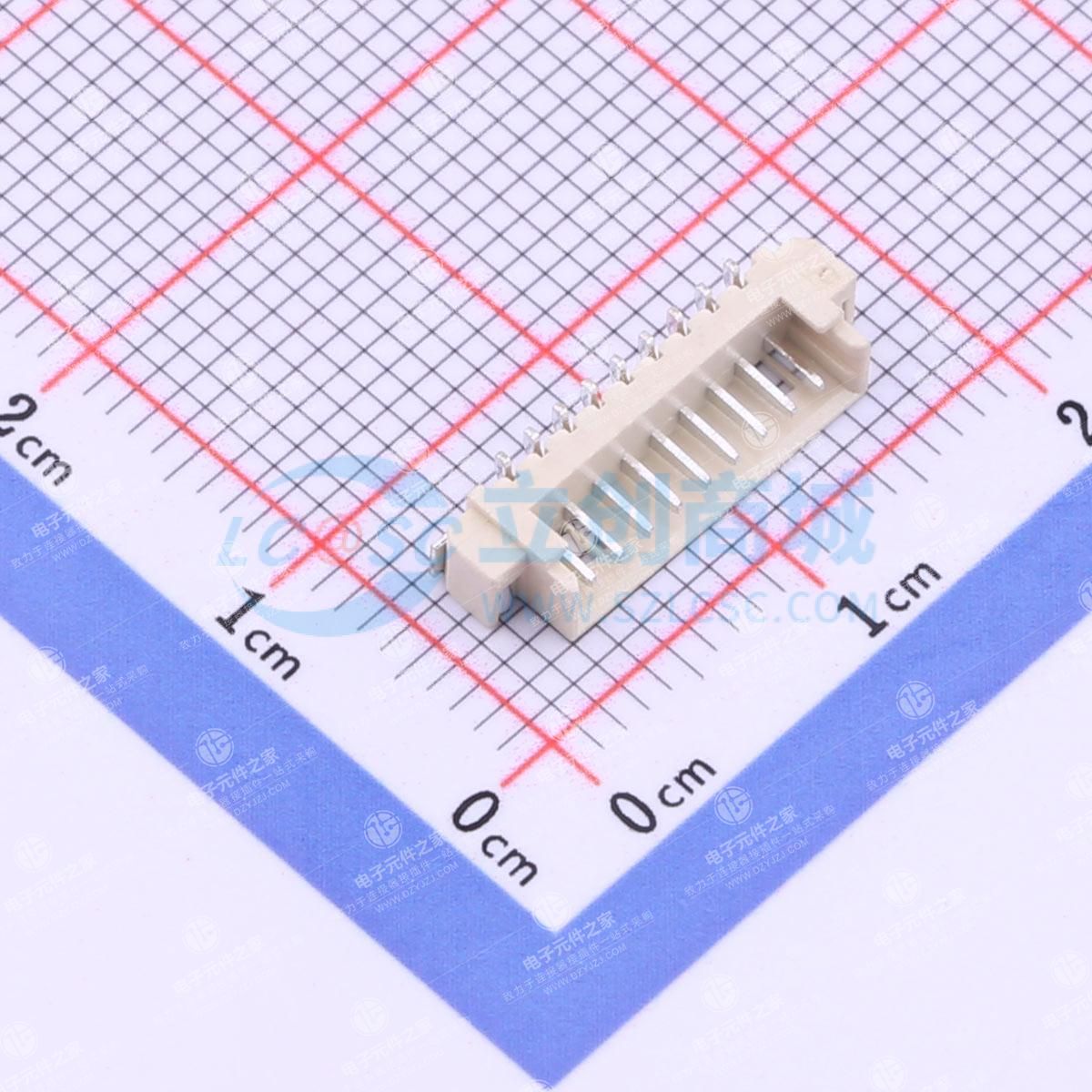 1x9P 间距:1.25mm 立贴
