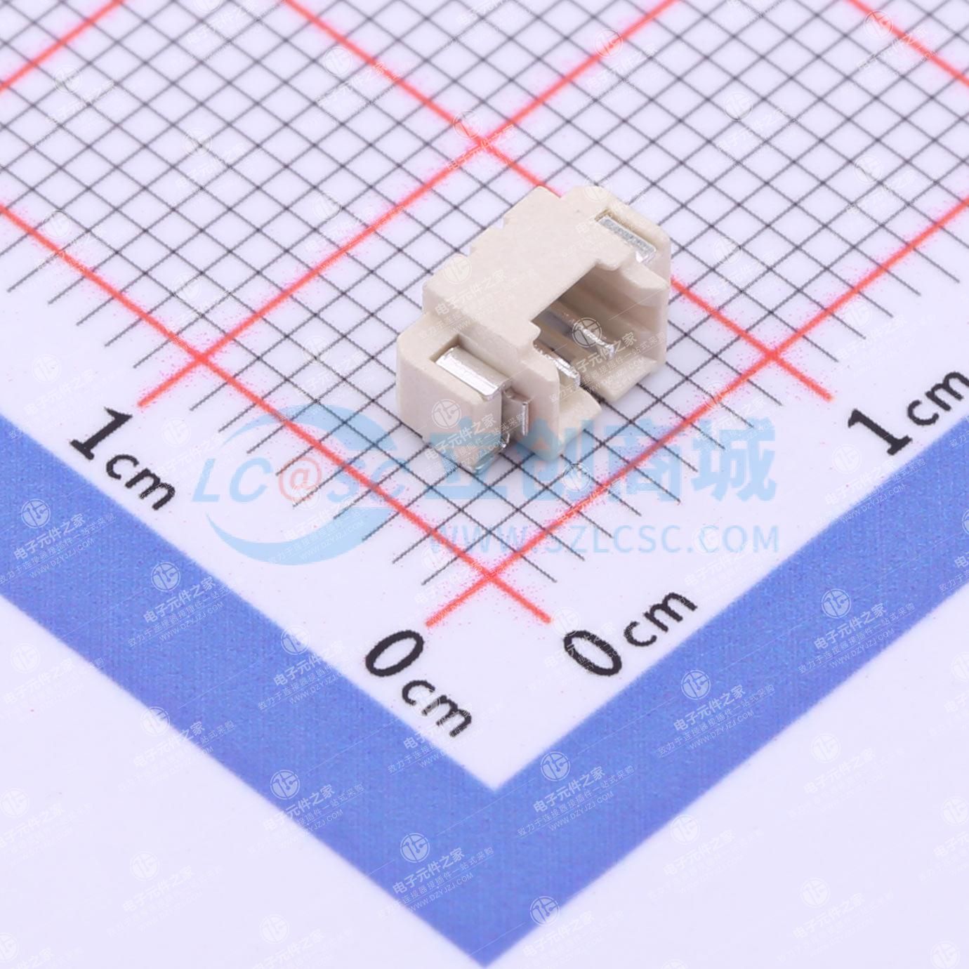 1x2P 间距:1.25mm 卧贴