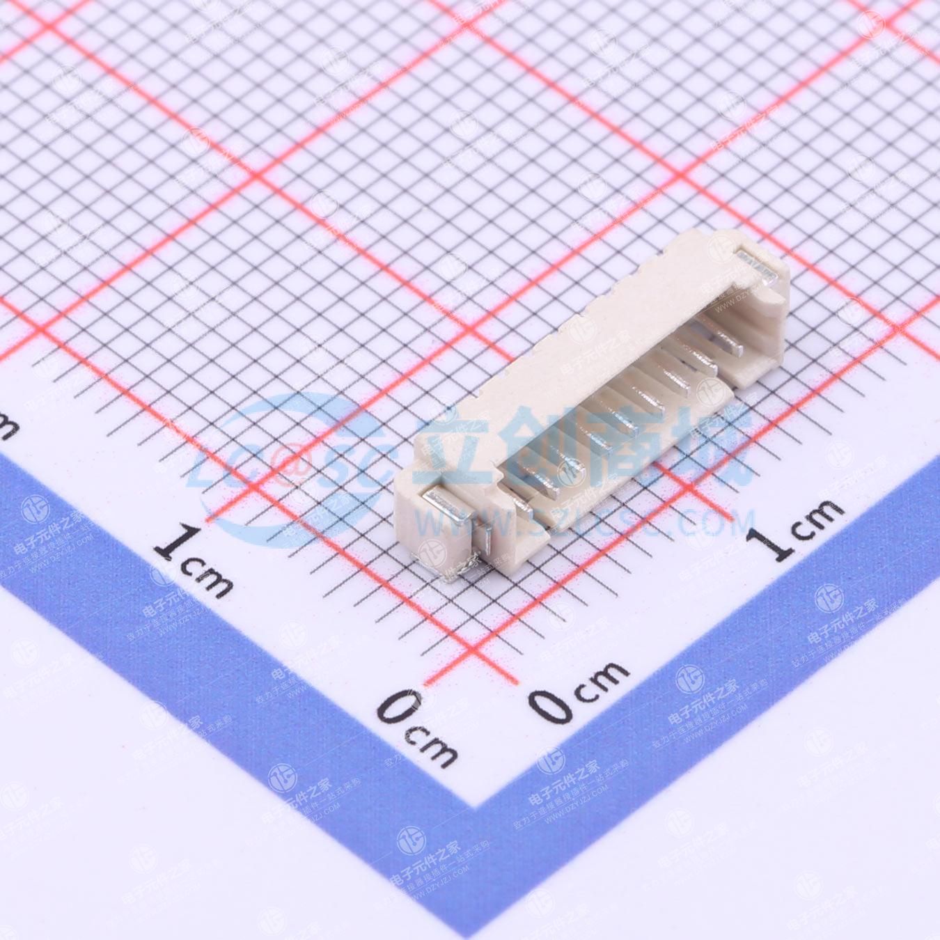 1x9P 间距:1.25mm 卧贴