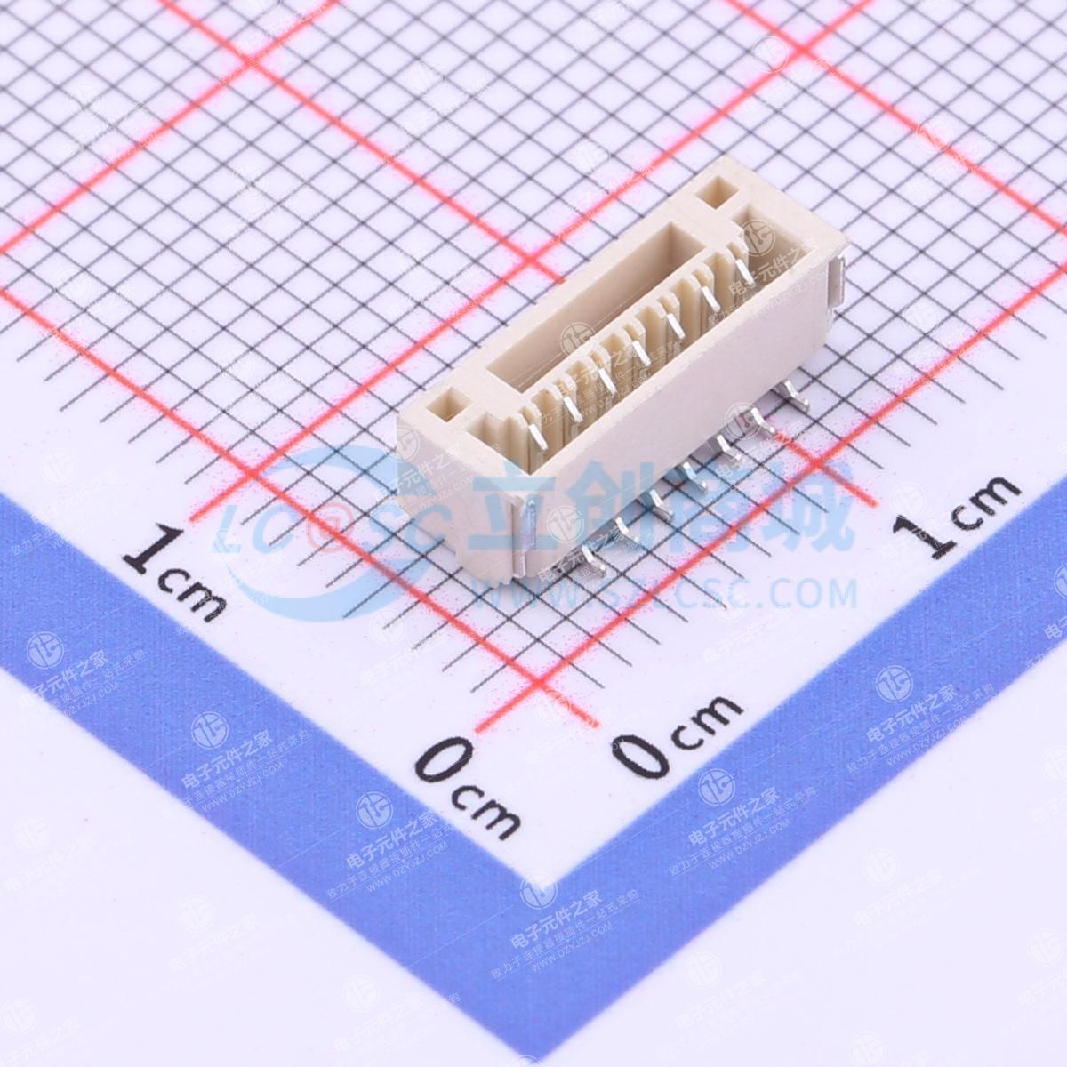 1x7P 间距:1.25mm 立贴