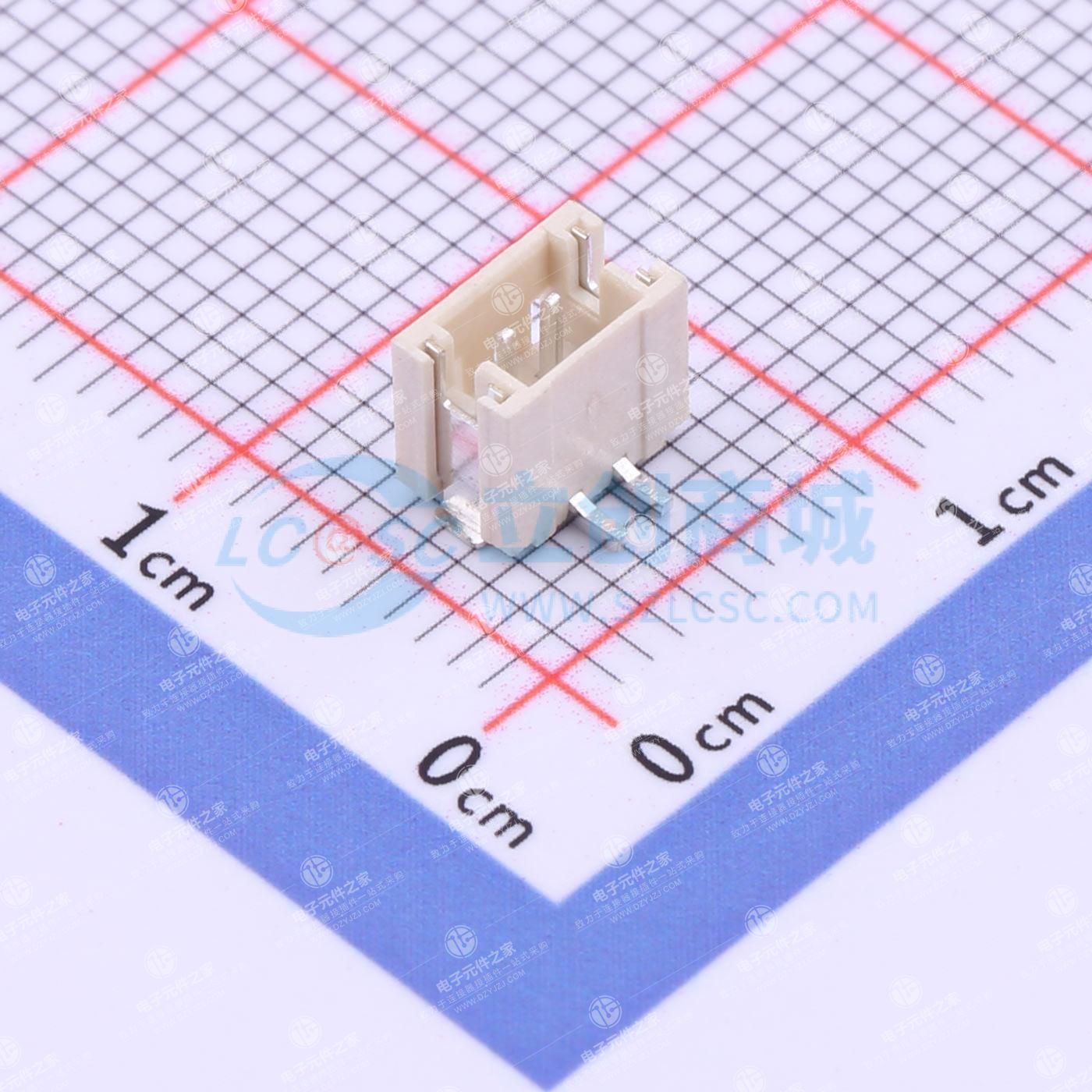 1x2P 间距:1.5mm 立贴