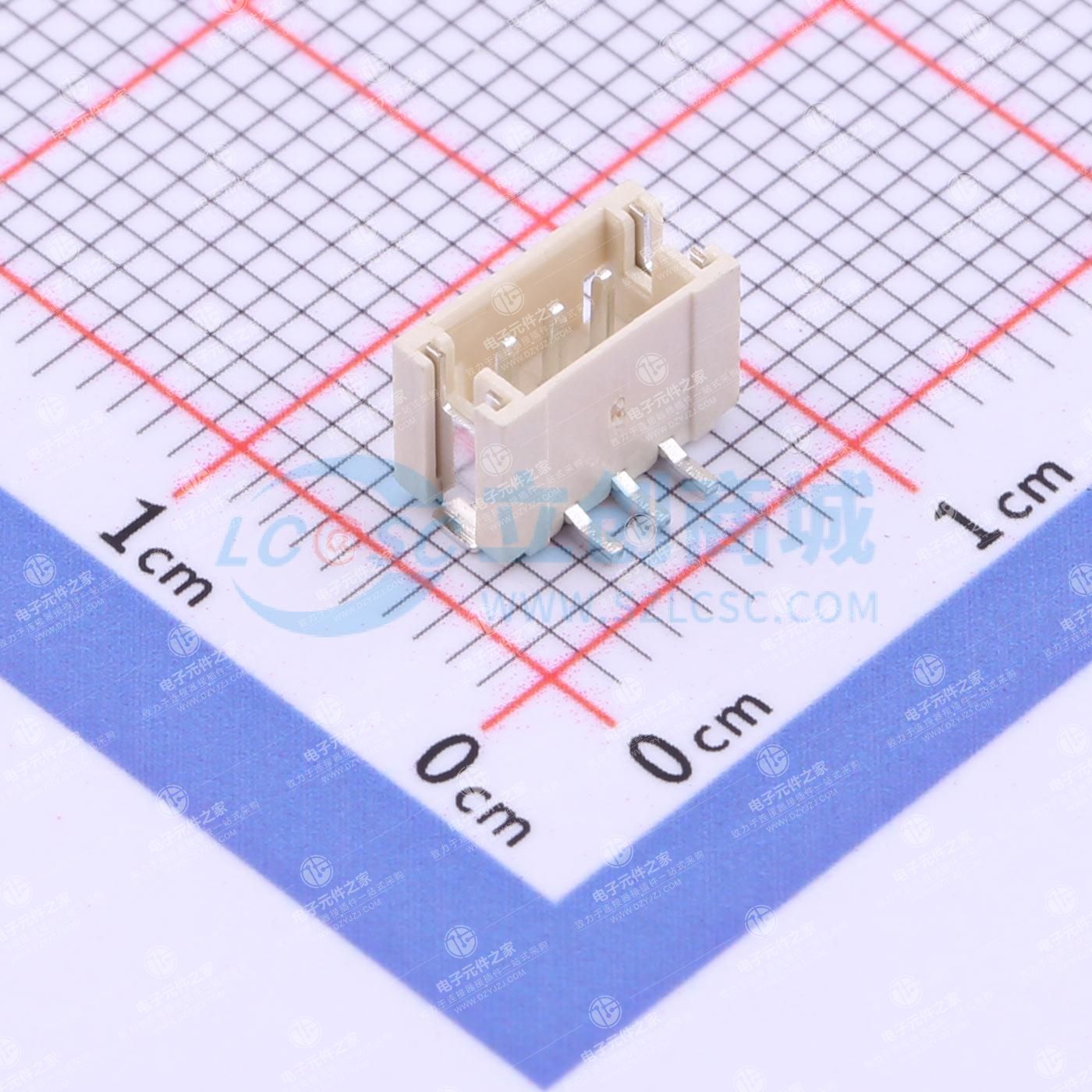 1x3P 间距:1.5mm 立贴
