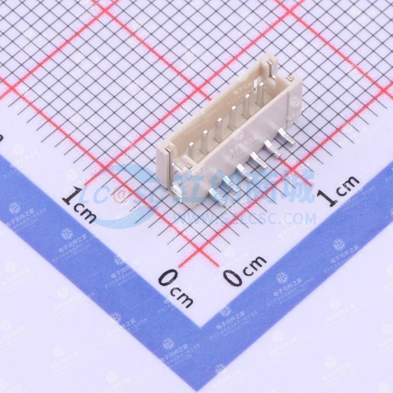 1x6P 间距:1.5mm 立贴
