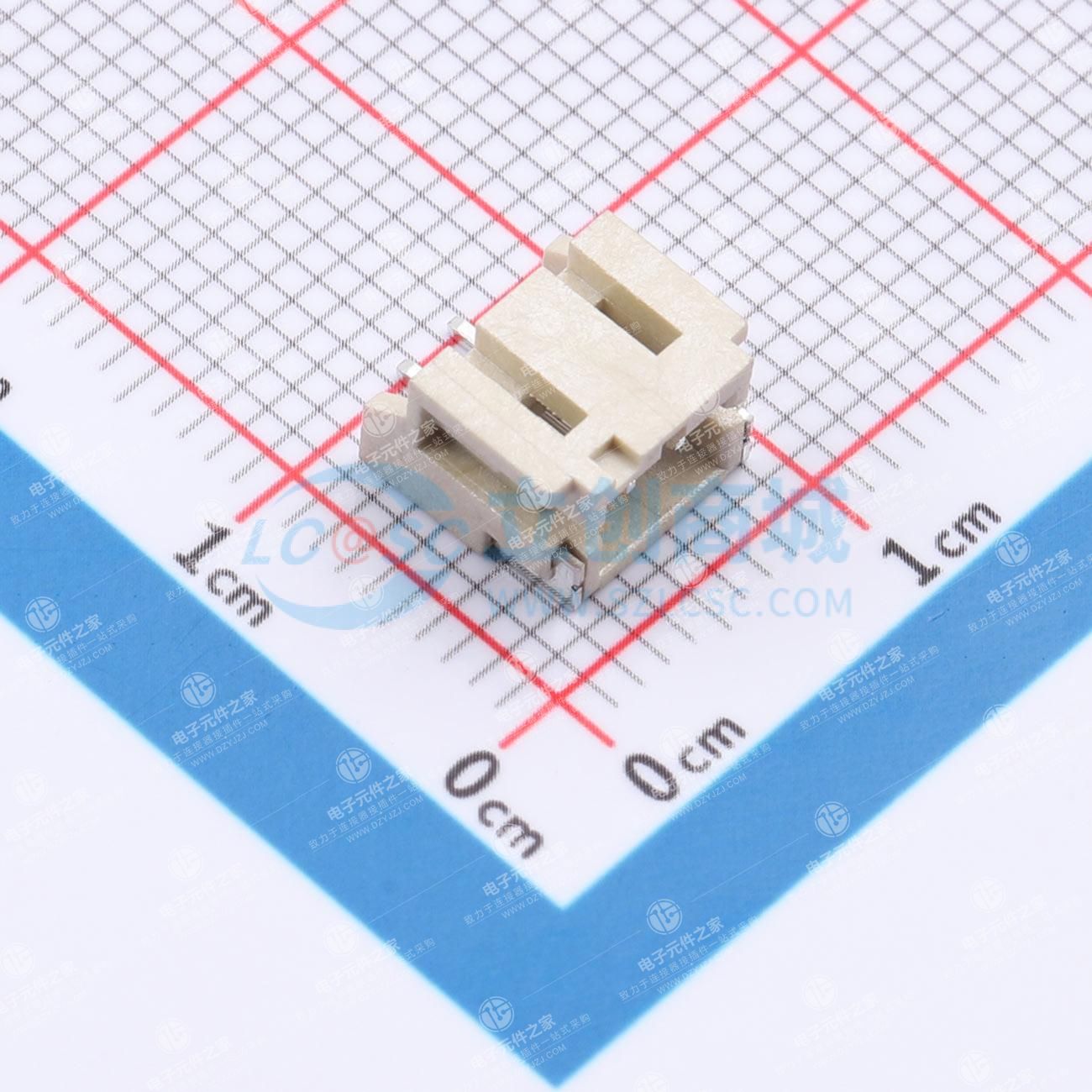 1x2P 间距:2mm 卧贴