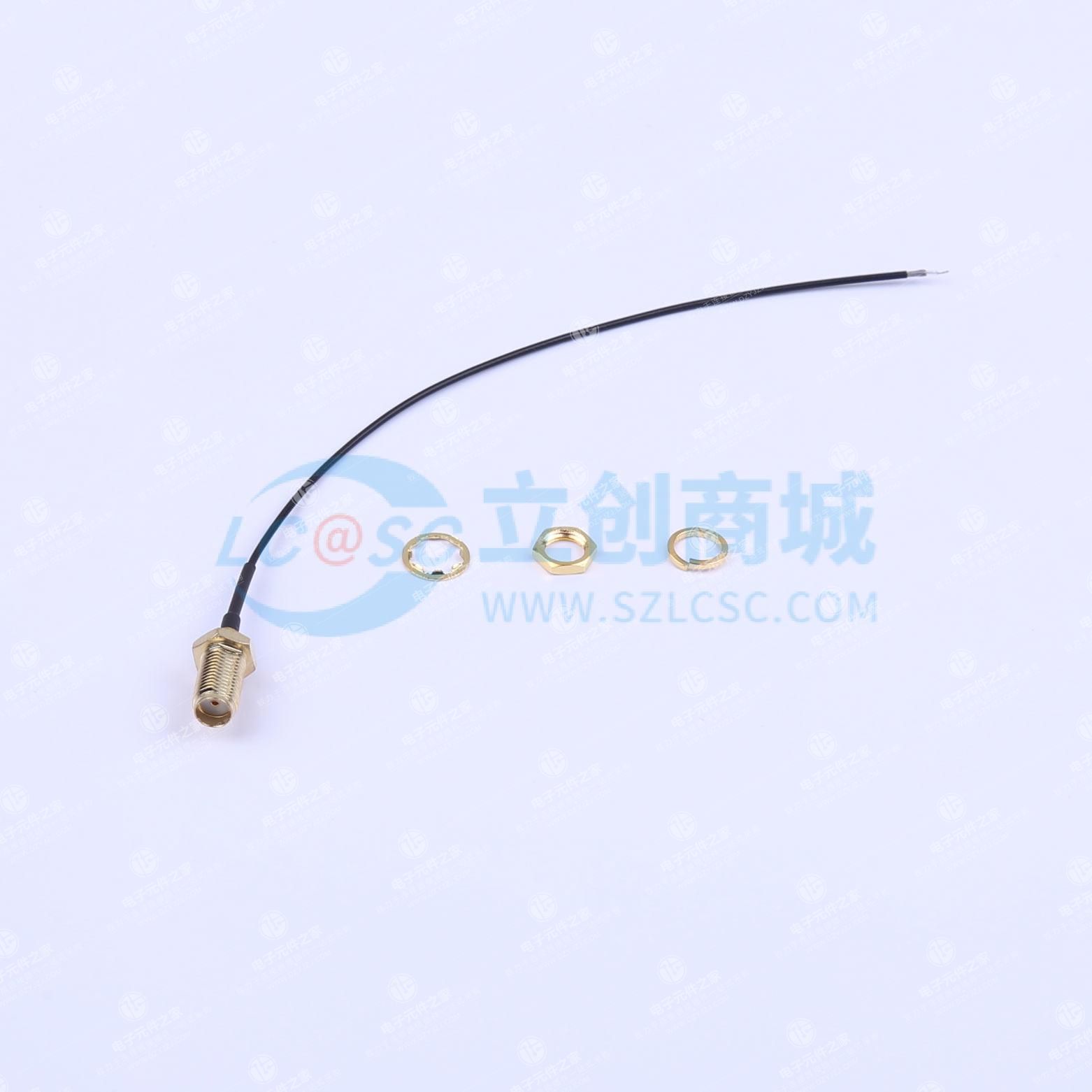 焊接头转SMA外螺内孔射频转接线