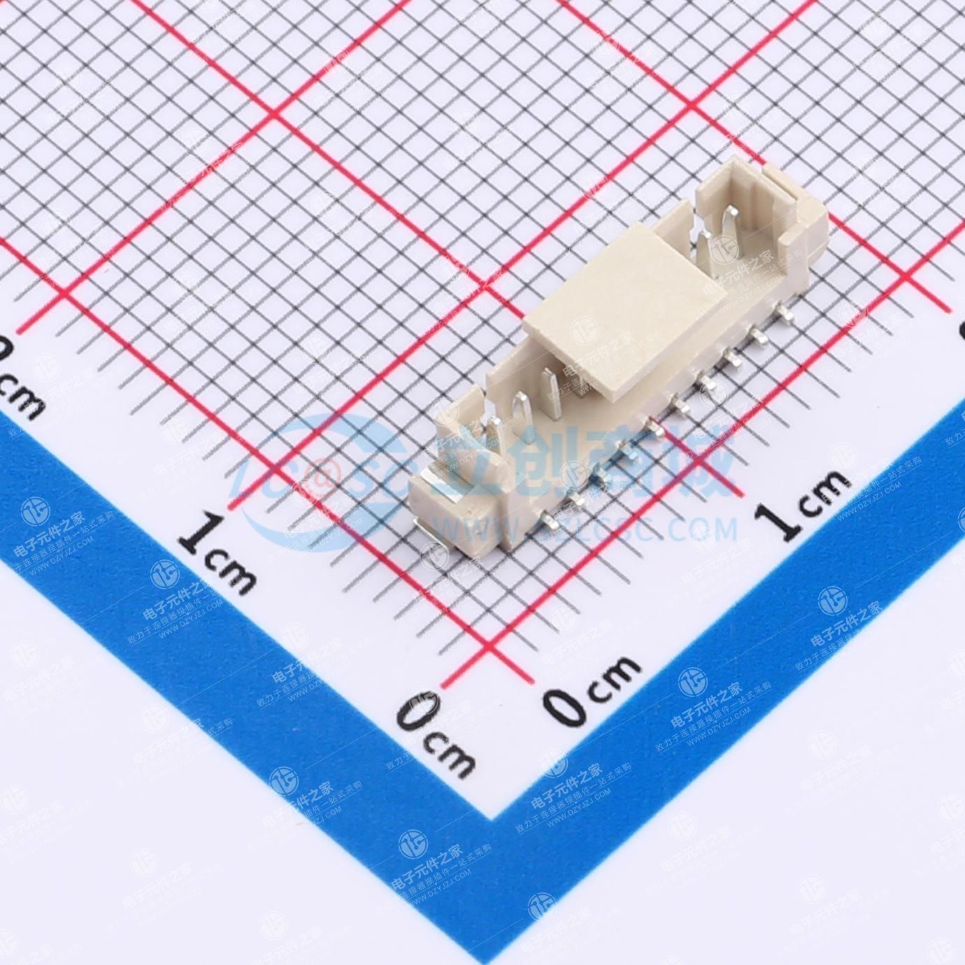 1x10P 间距:1.25mm 立贴